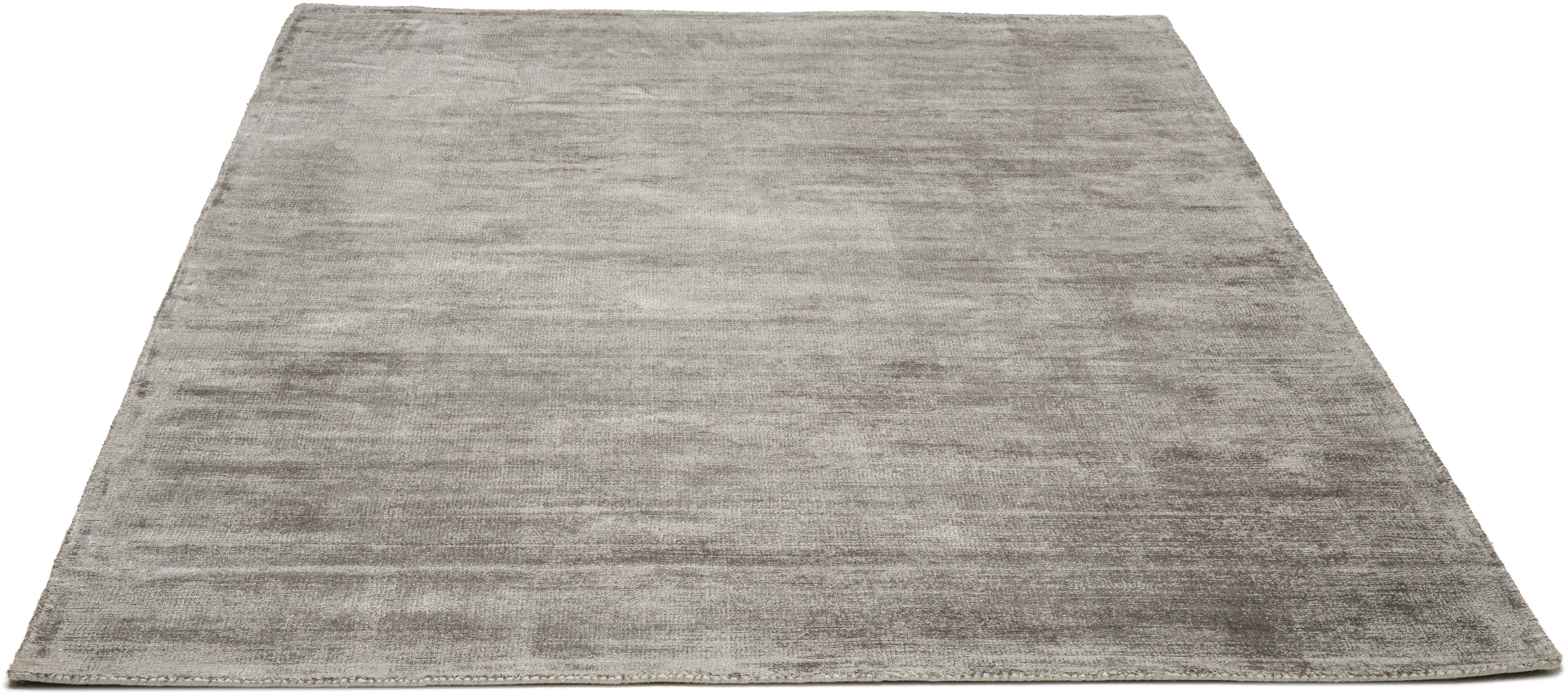 TOM TAILOR HOME Vloerkleed Shine uni Handgeweven vloerkleed, 100% viscose, met de hand geweven, met elegante glans