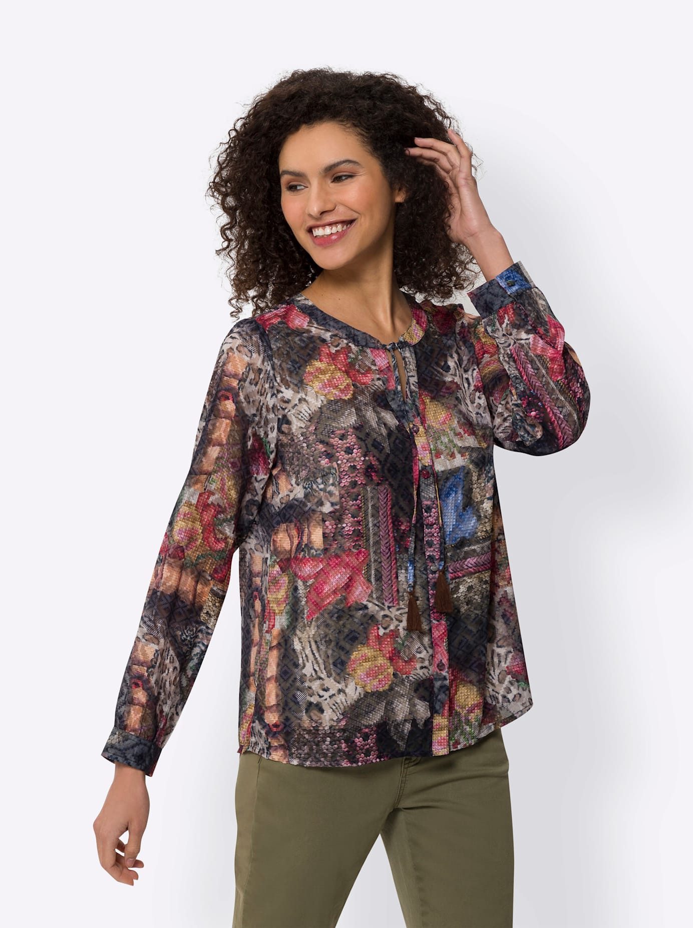 heine Gedessineerde blouse