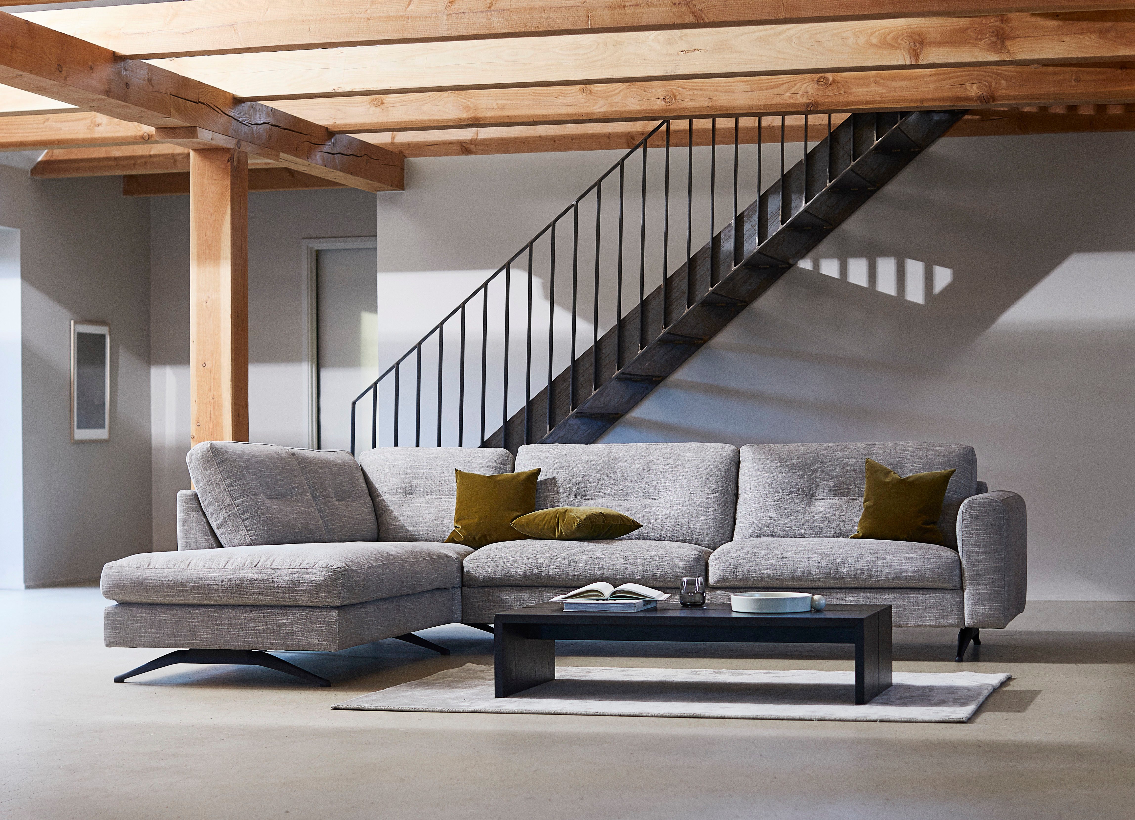FLEXLUX Hoekbank Glow, super comfortabel door hoogwaardige zitconstructie met binnenvering, L-vorm