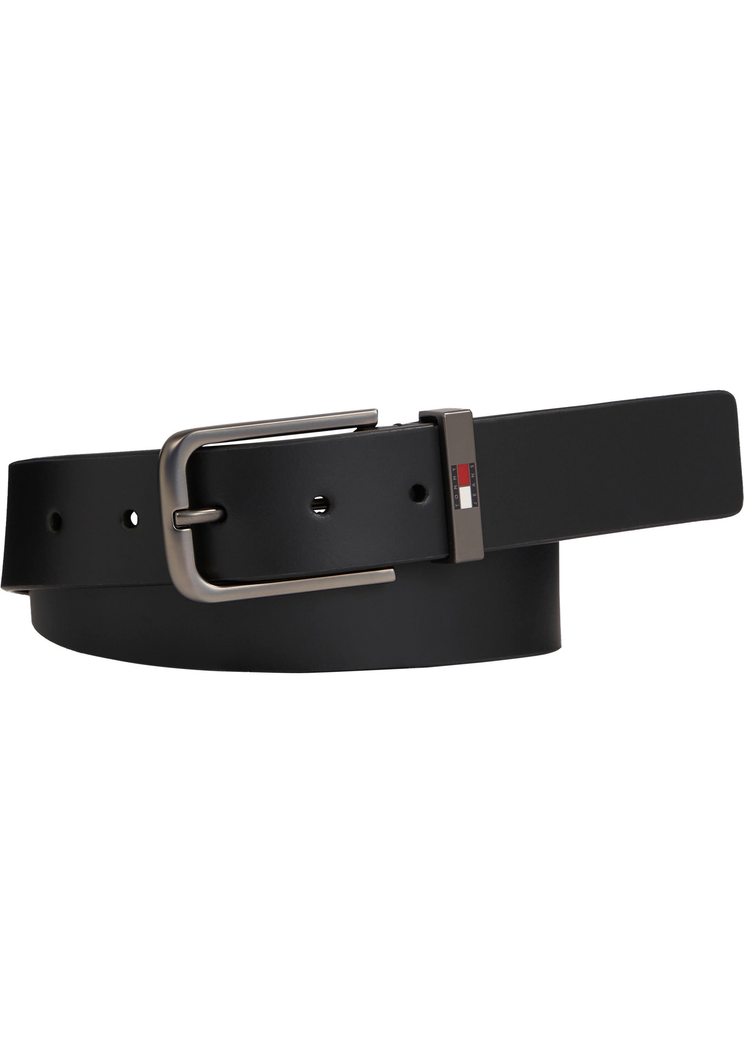 TOMMY JEANS Leren riem TJM Elevated Flag 3.5 cm