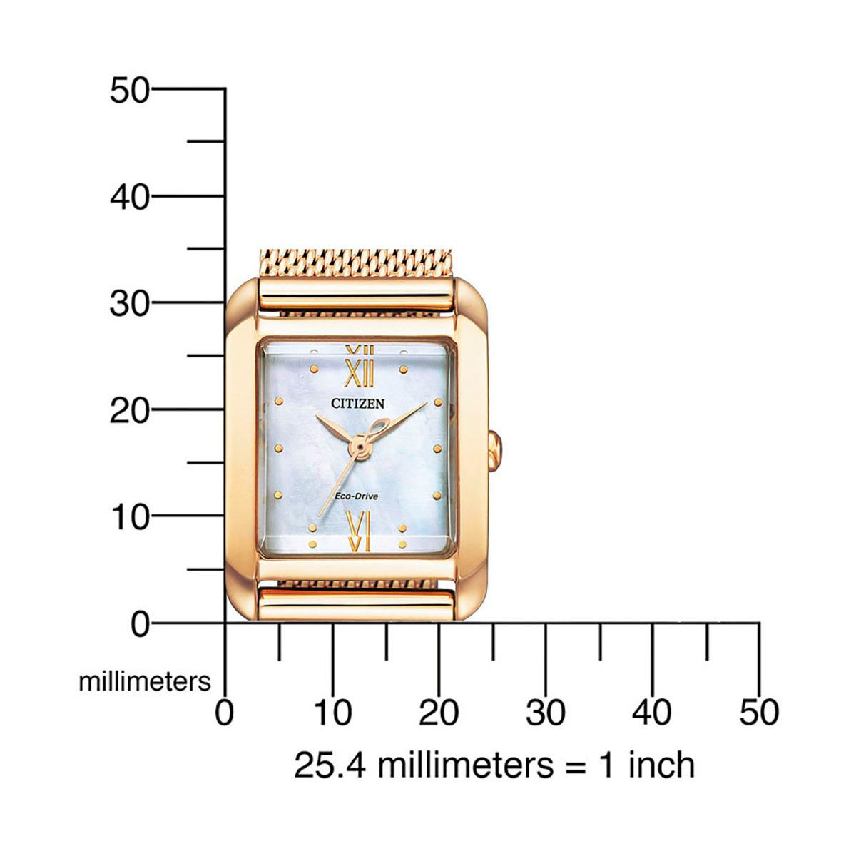 Citizen Solarhorloge Polshorloge, dameshorloge, roestvrijstalen armband, saffierglas (set, 2-delig, Met wisselband)