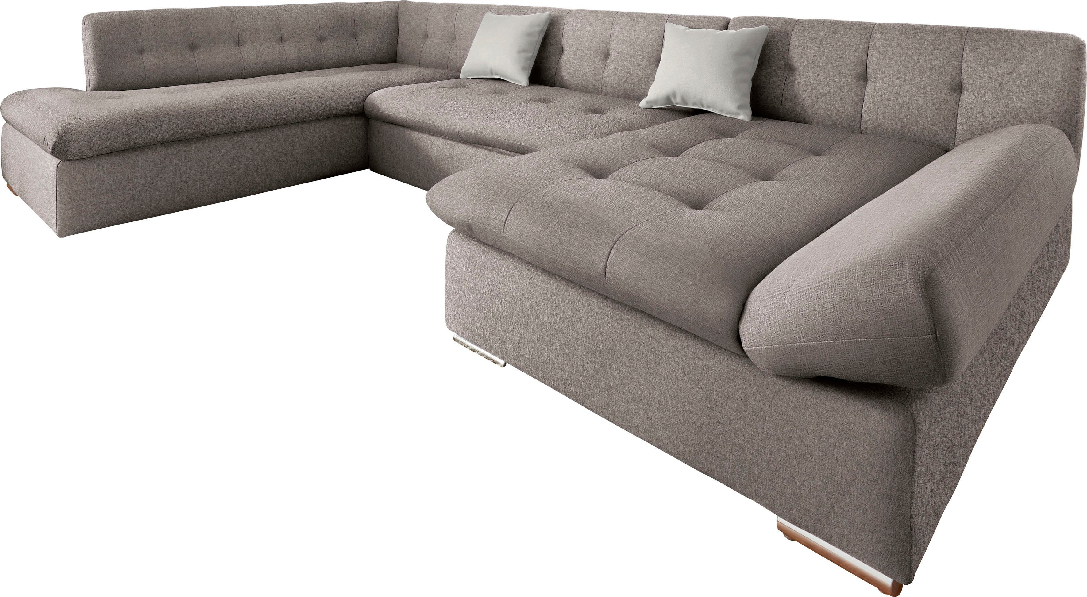 TRENDMANUFAKTUR Zithoek Reggae II, incl. armleuningverstelling, tijdloos modern, comfortabel, U-vorm