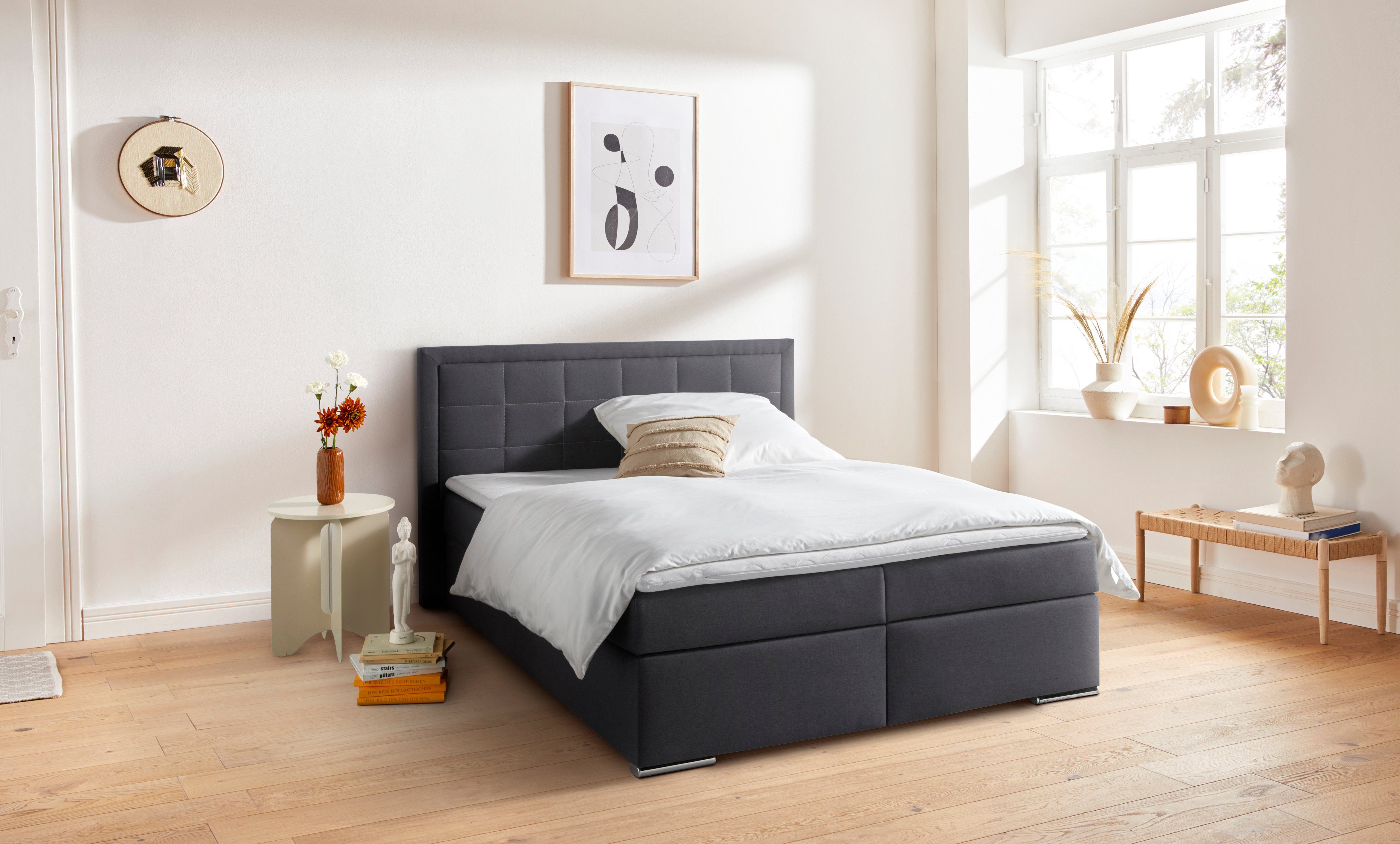 COLLECTION AB Boxspring Athena, OTTOs Choice, Topseller optioneel met bedkist inclusief topper bij uitvoering met matras, in hardheden h2, h3, h4