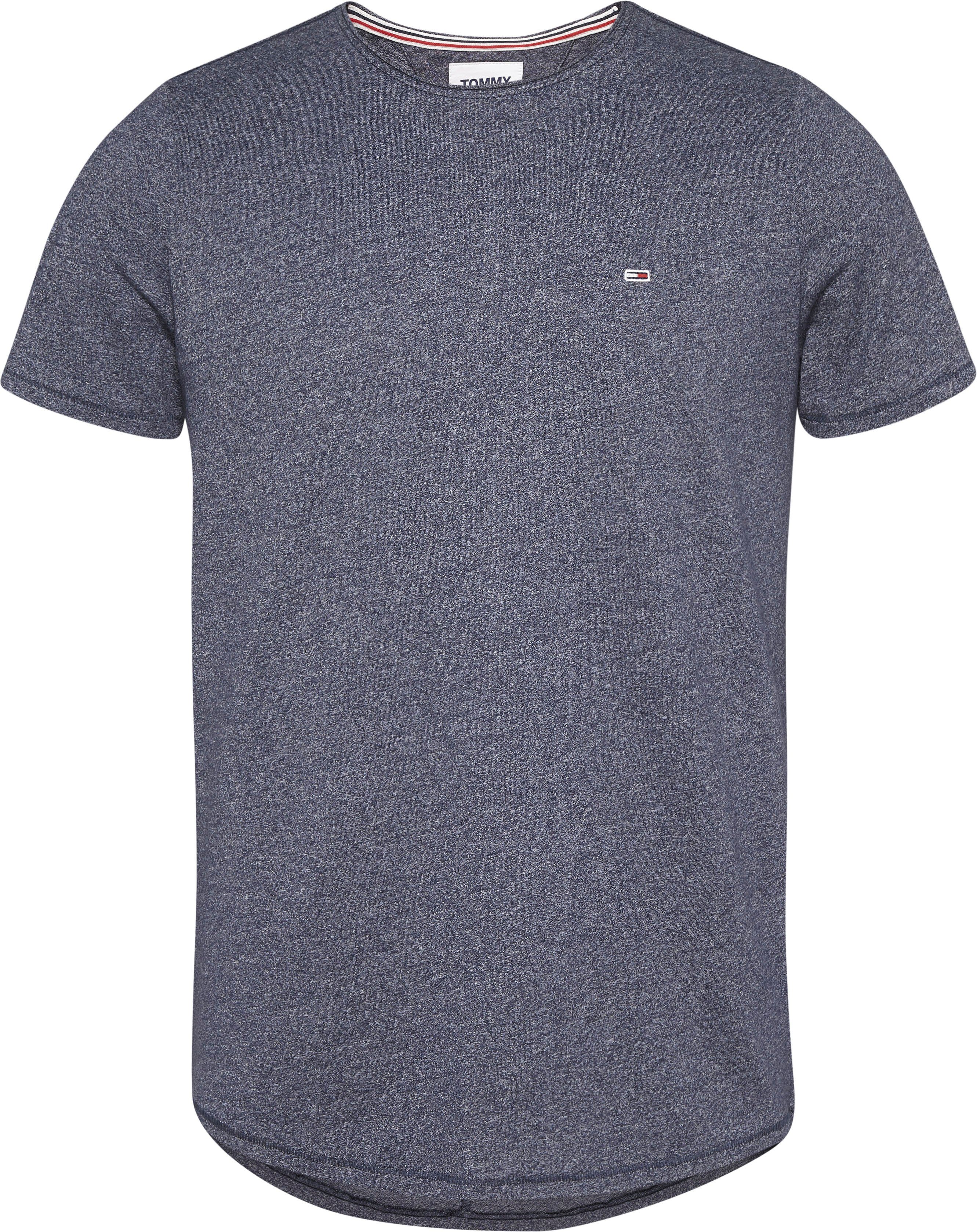 TOMMY JEANS T-shirt TJM SLIM JASPE C NECK Classics slim fit met merklabel