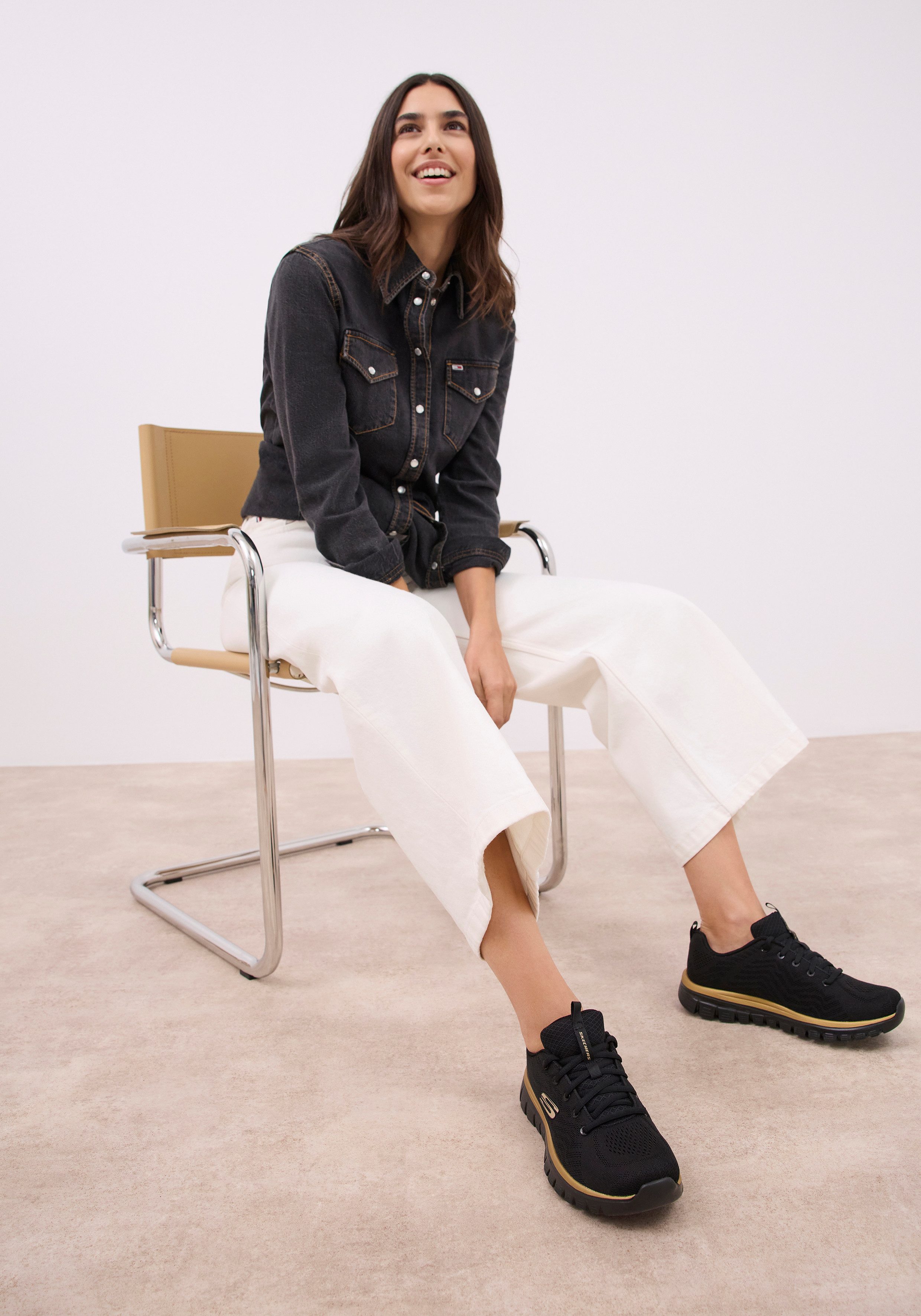 Skechers Sneakers Graceful - Get Connected Vrijetijdsschoen, lage schoen, veterschoen met memory foam