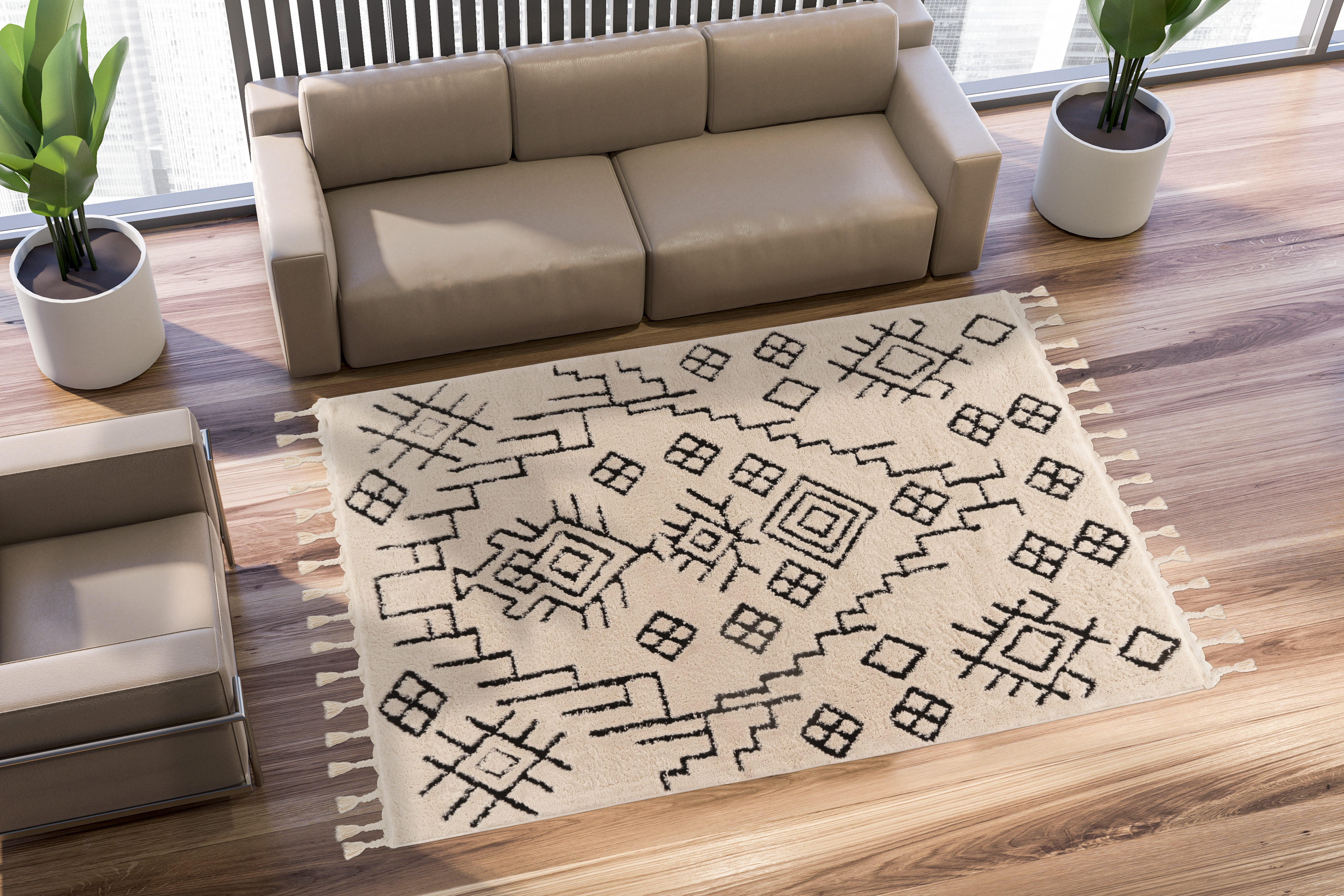 Kayoom Vloerkleed Loris 525 144.000 punten / m², etno-design, zachte haptiek