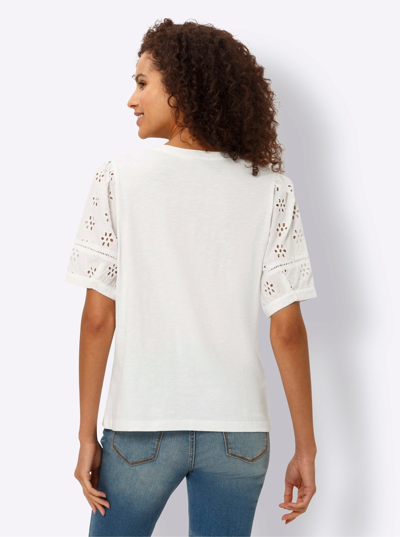 heine Kanten shirt Blouseshirt (1-delig)