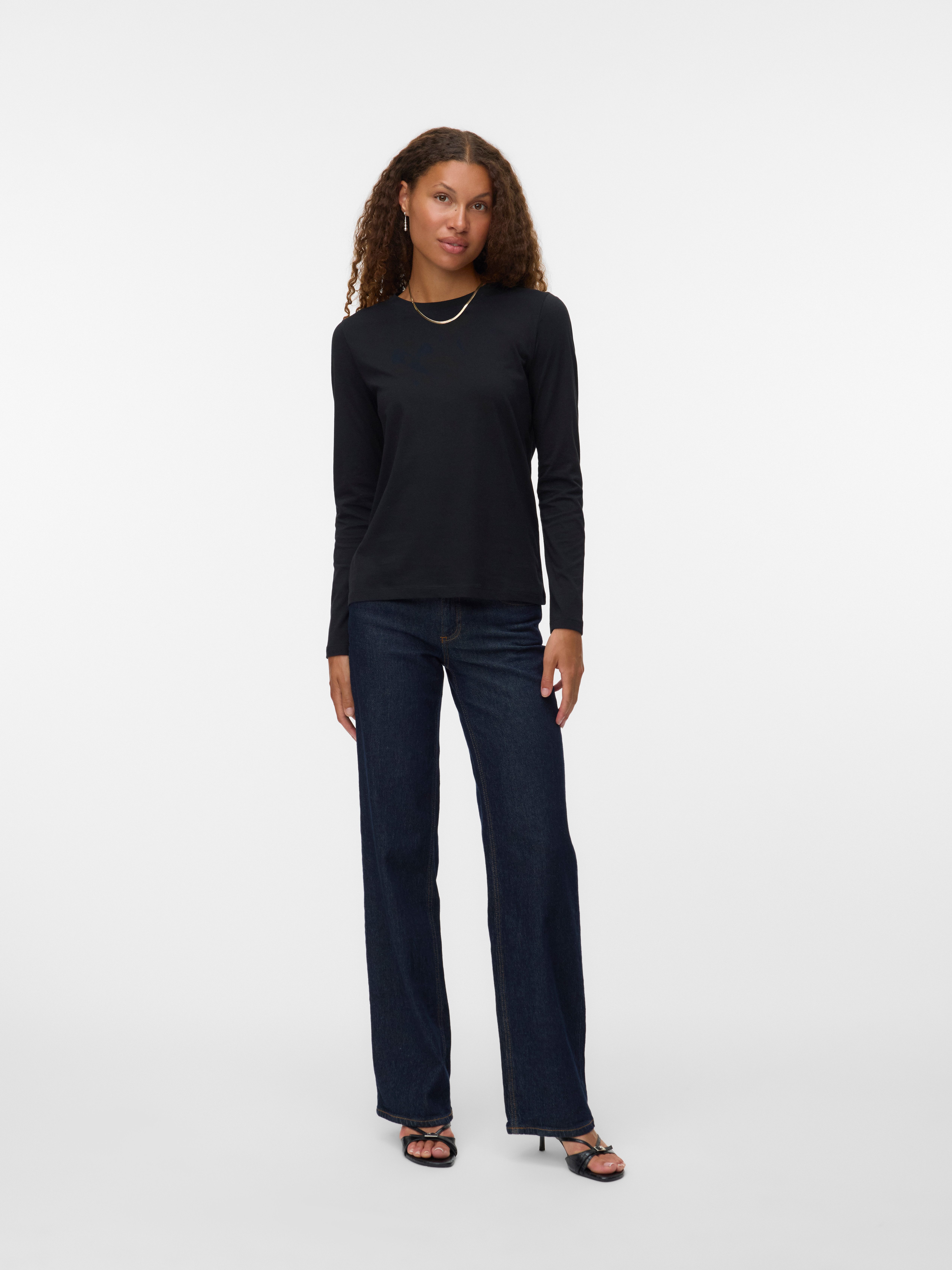 Vero Moda Shirt met lange mouwen VMPAULINA LS T-SHIRT GA JRS NOOS
