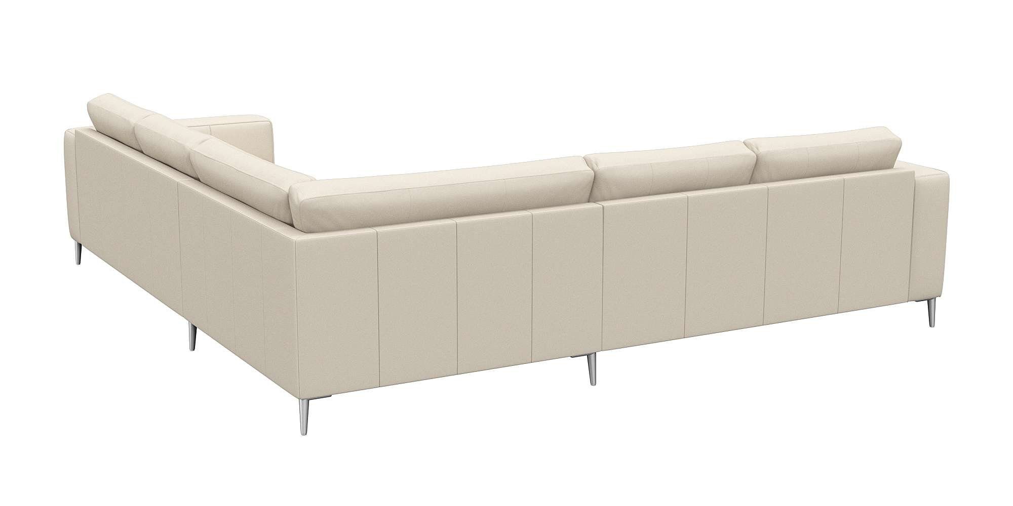 FLEXLUX Hoekbank Fiore, gelijkbenig, super zitcomfort door koudschuim in de zitting