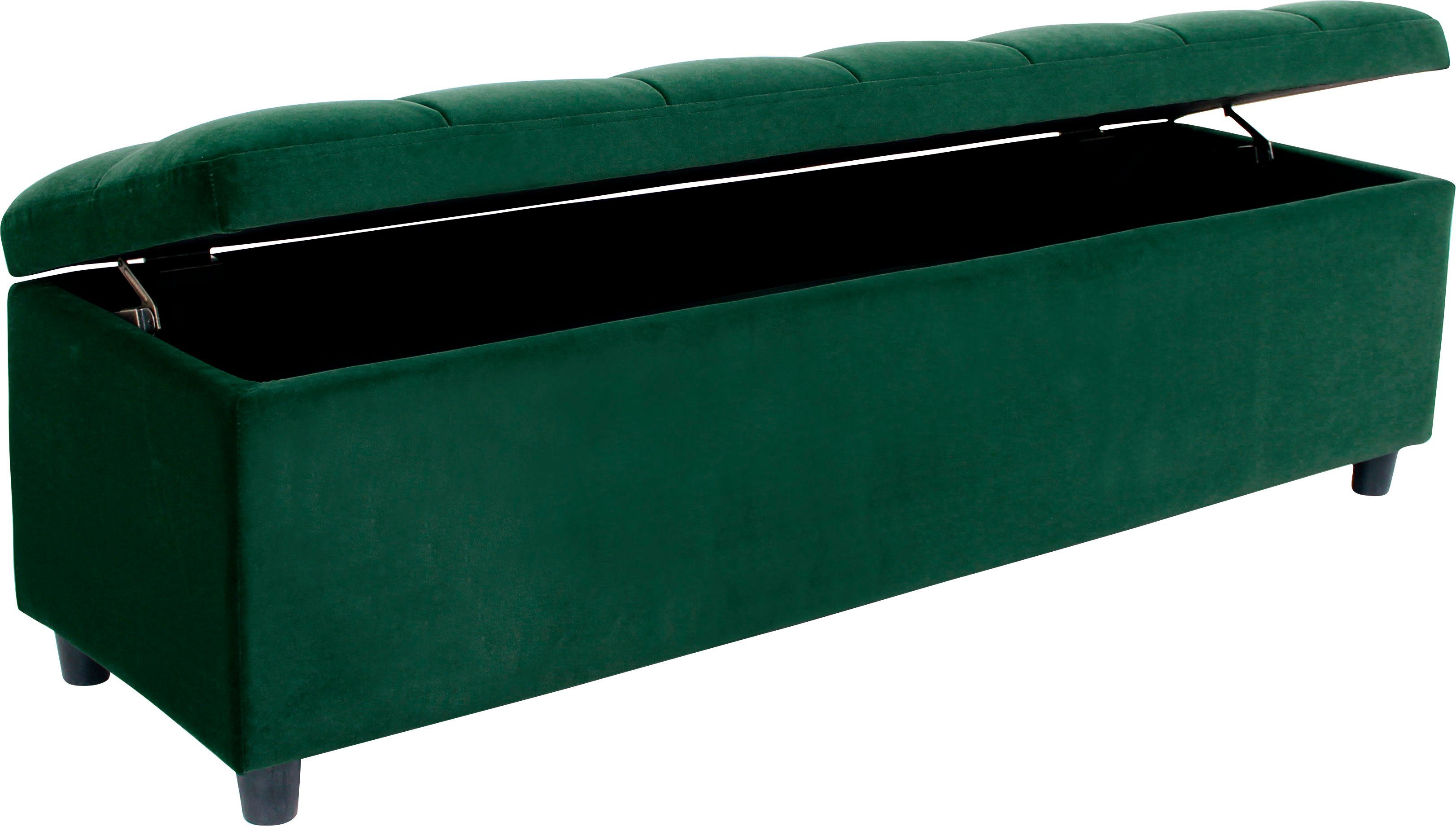 COUCH ♥ Slaapkamerbankje Doorgestikt Met bergruimte, ook als garderobebank geschikt, bank
