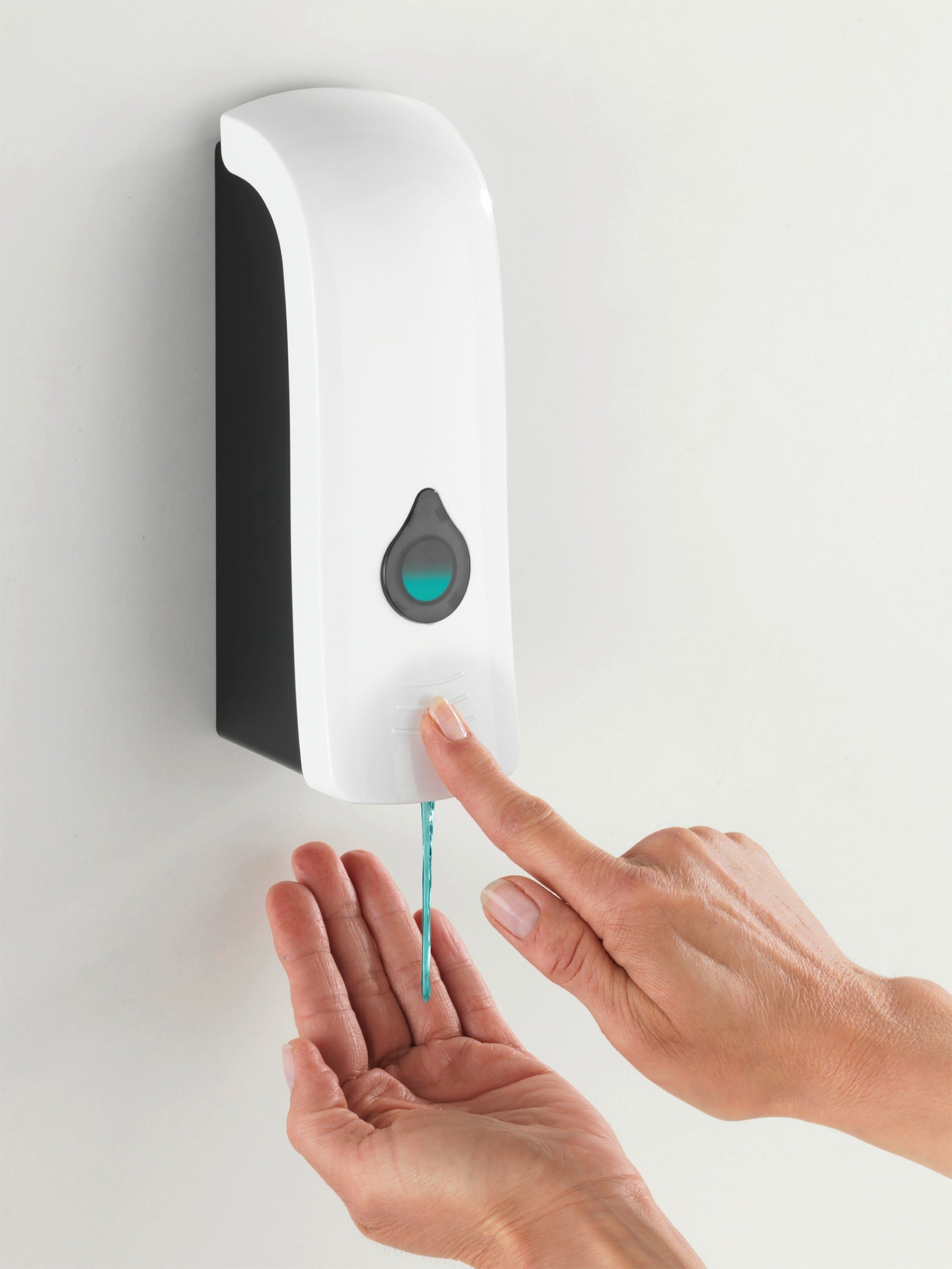 WENKO Desinfectiemiddel-dispenser Ranera S Wit, capaciteit: 280 ml (1-delig)