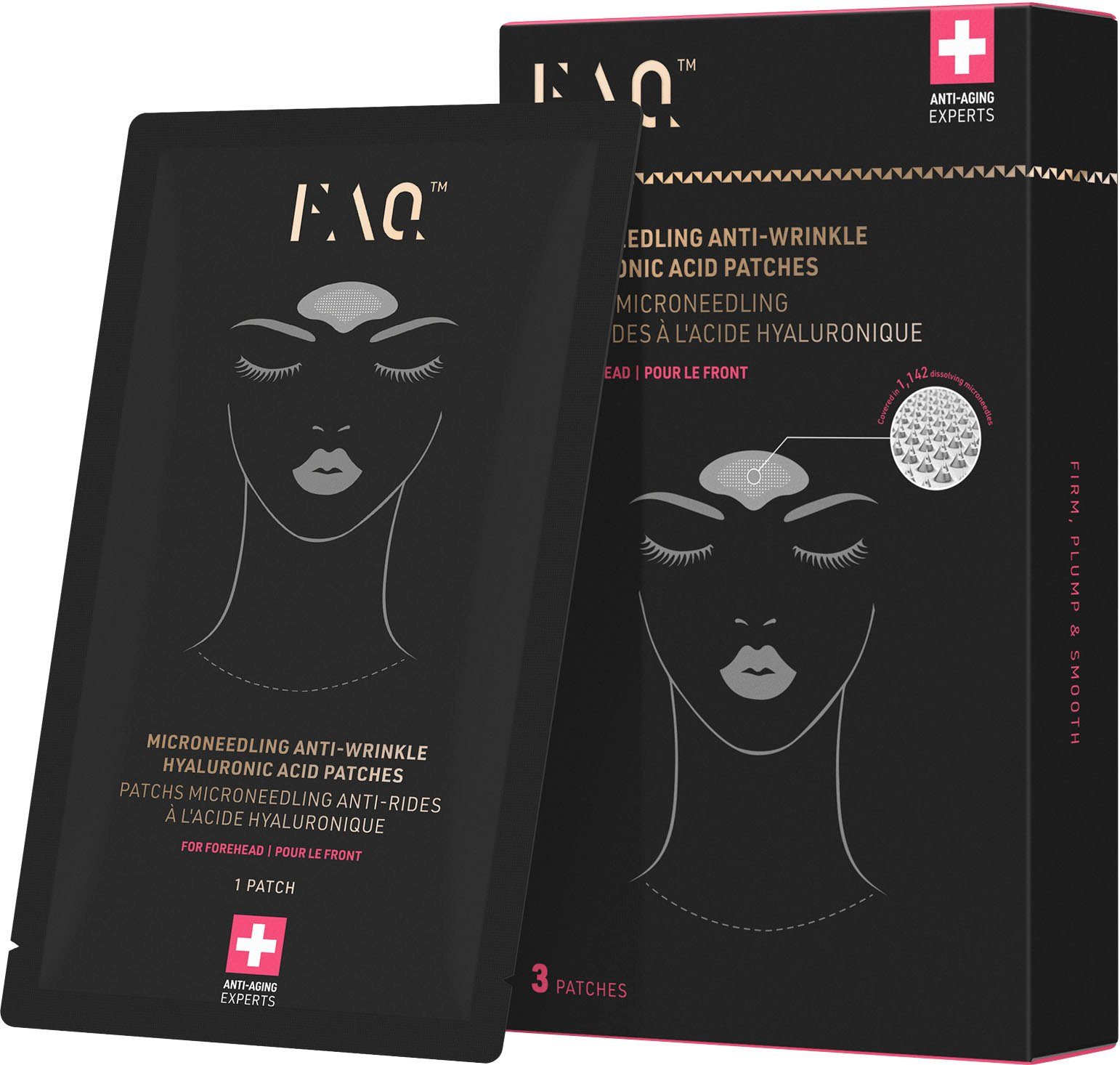 FAQ™ Hyaluron serum FAQ™ Microneedling Anti-Wrinkle Hyaluronic Acid Patches For Forehead