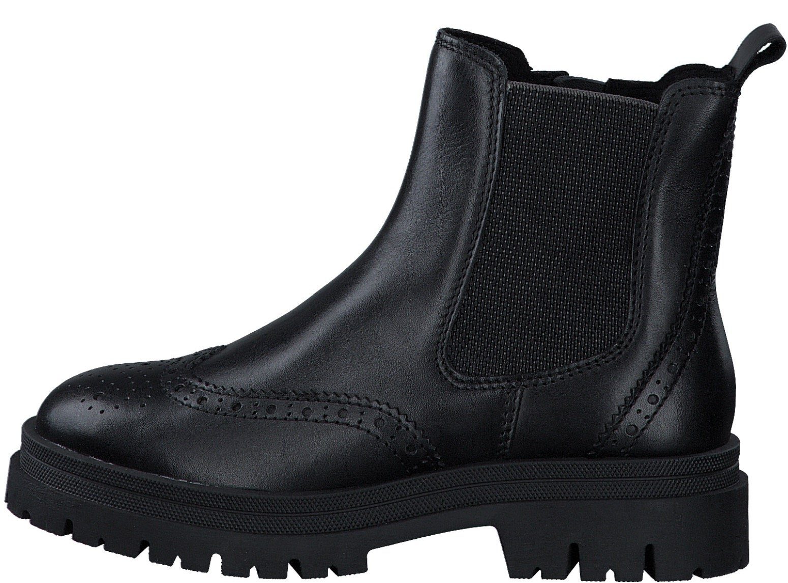 Marco Tozzi Chelsea-boots laarzen, enkellaars, chunky boots met modieuze lyra-perforatie