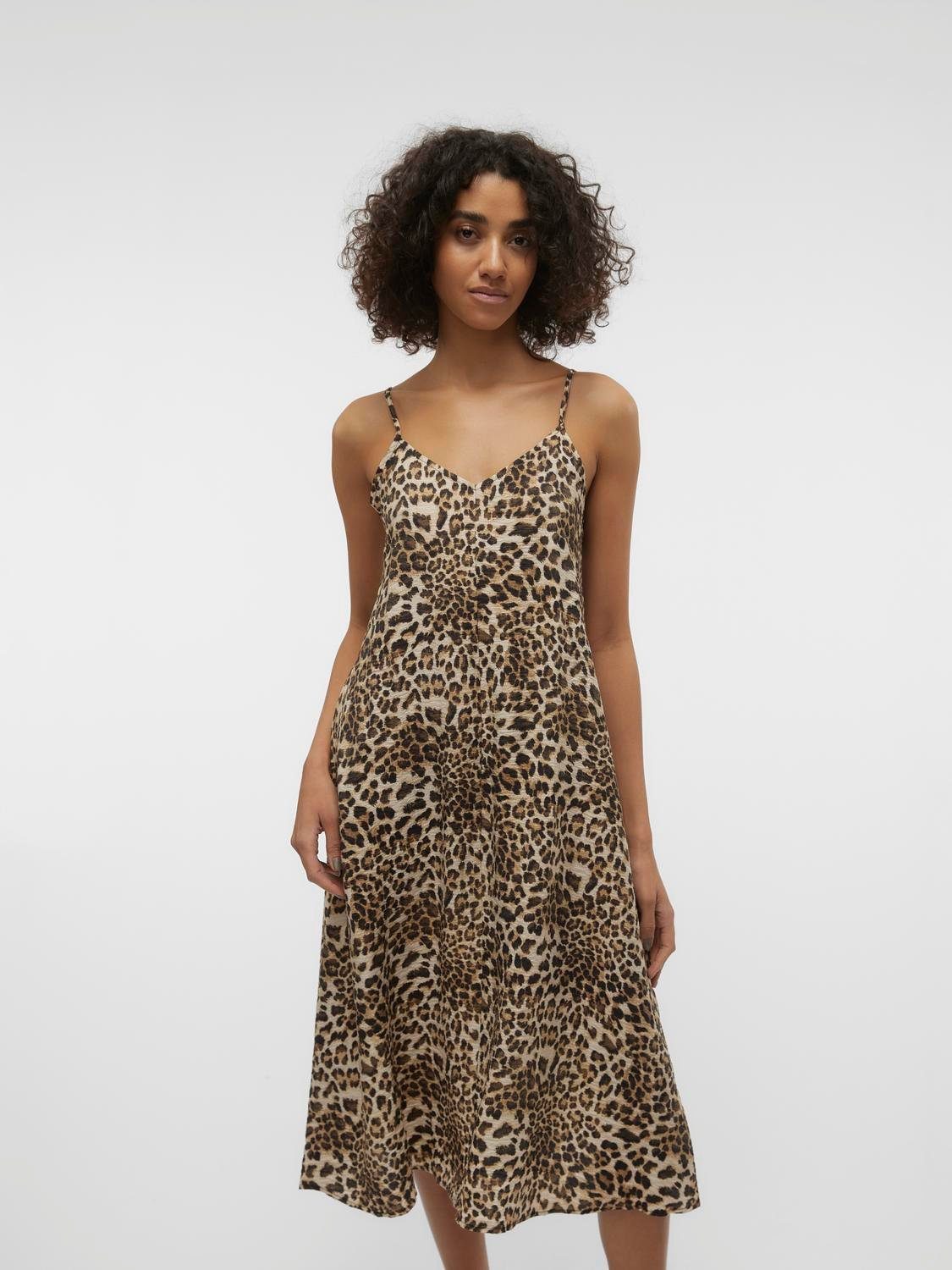 Vero Moda Jurk met spaghettibandjes VMJOSIE CALF SINGLET DRESS WVN GA NOOS