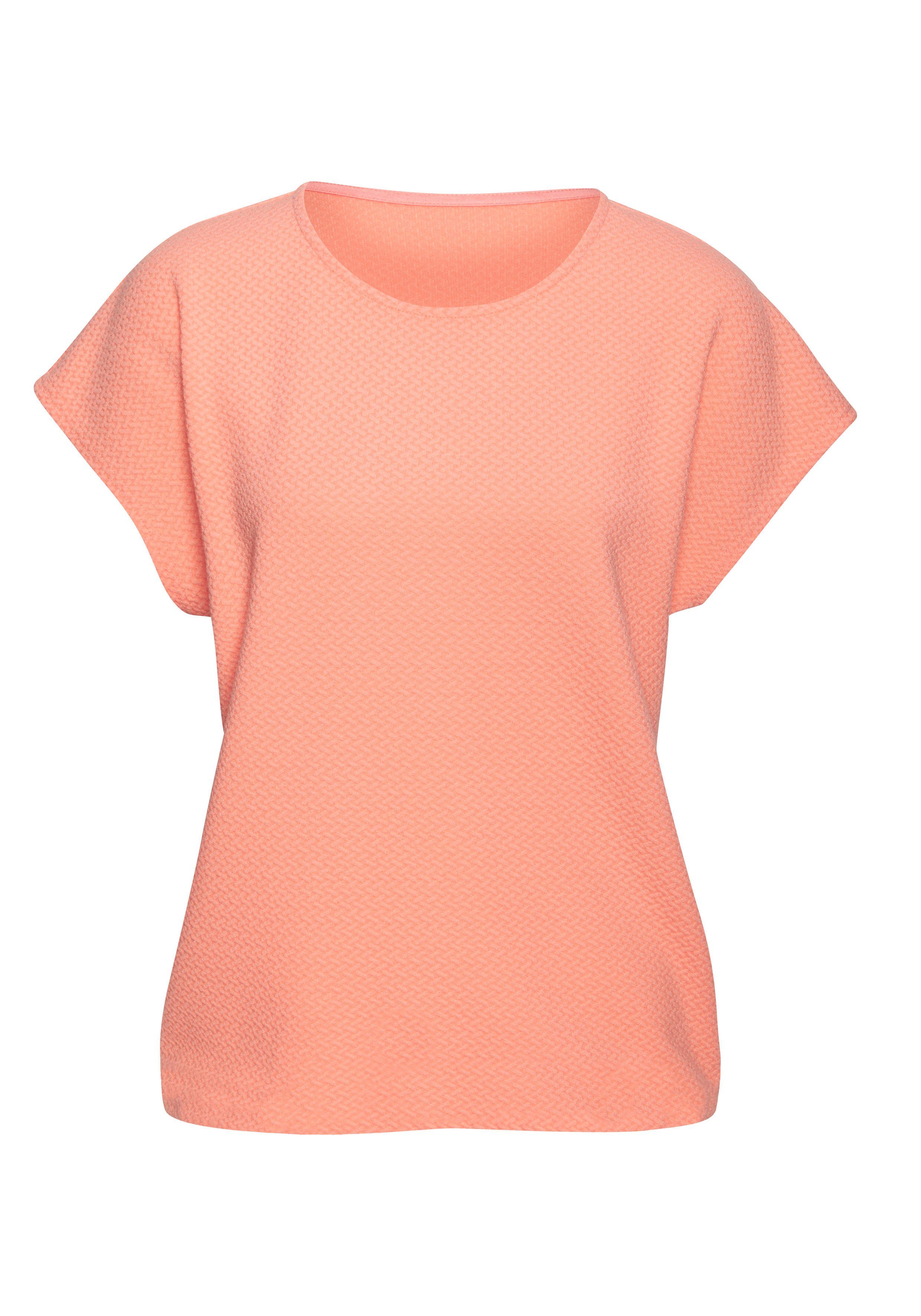 Vivance Shirt met korte mouwen Uit kreukvrije structuurkwaliteit in 2-pack (set)