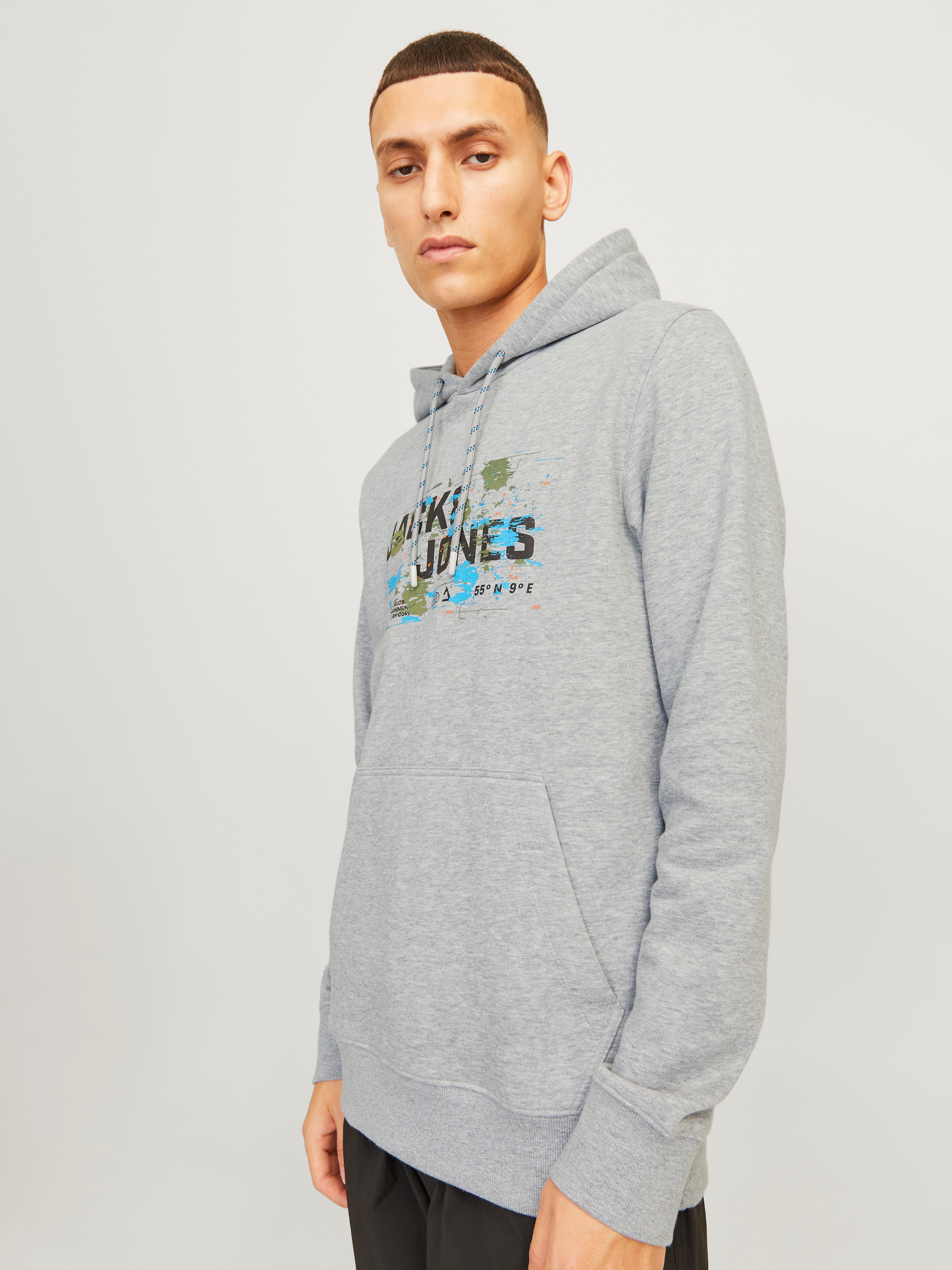Jack & Jones Hoodie JCOOUTDOOR LOGO SWEAT HOOD SN