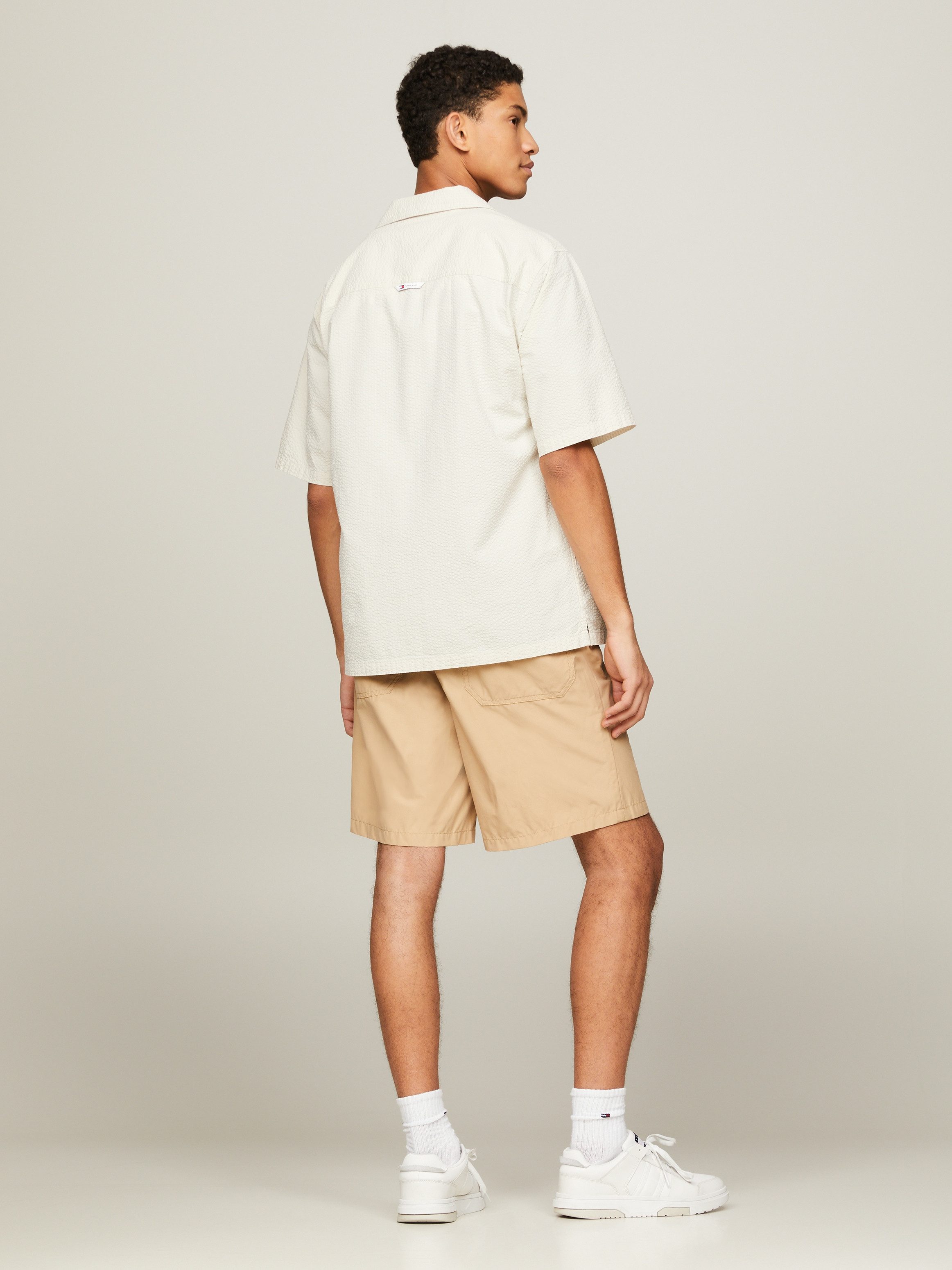 TOMMY JEANS Overhemd met korte mouwen TJM RLX SEERSUCKER CAMP SHIRT
