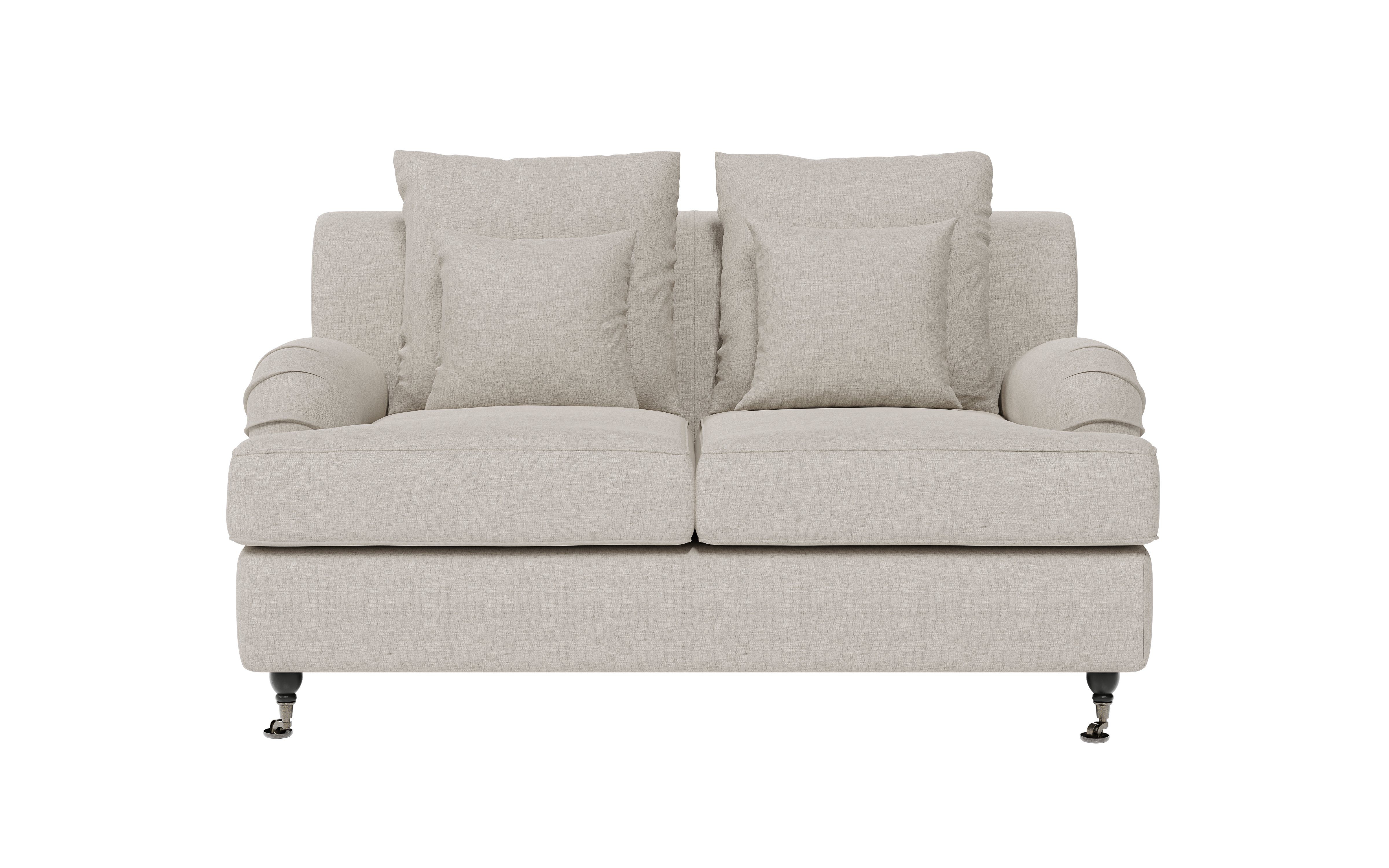 Guido Maria Kretschmer Home&Living 2-zitsbank NORIN twee soorten poten: voor - wieltjes, aan de achterkant - houten poten beige, 2-zitsbanken, 163 cm