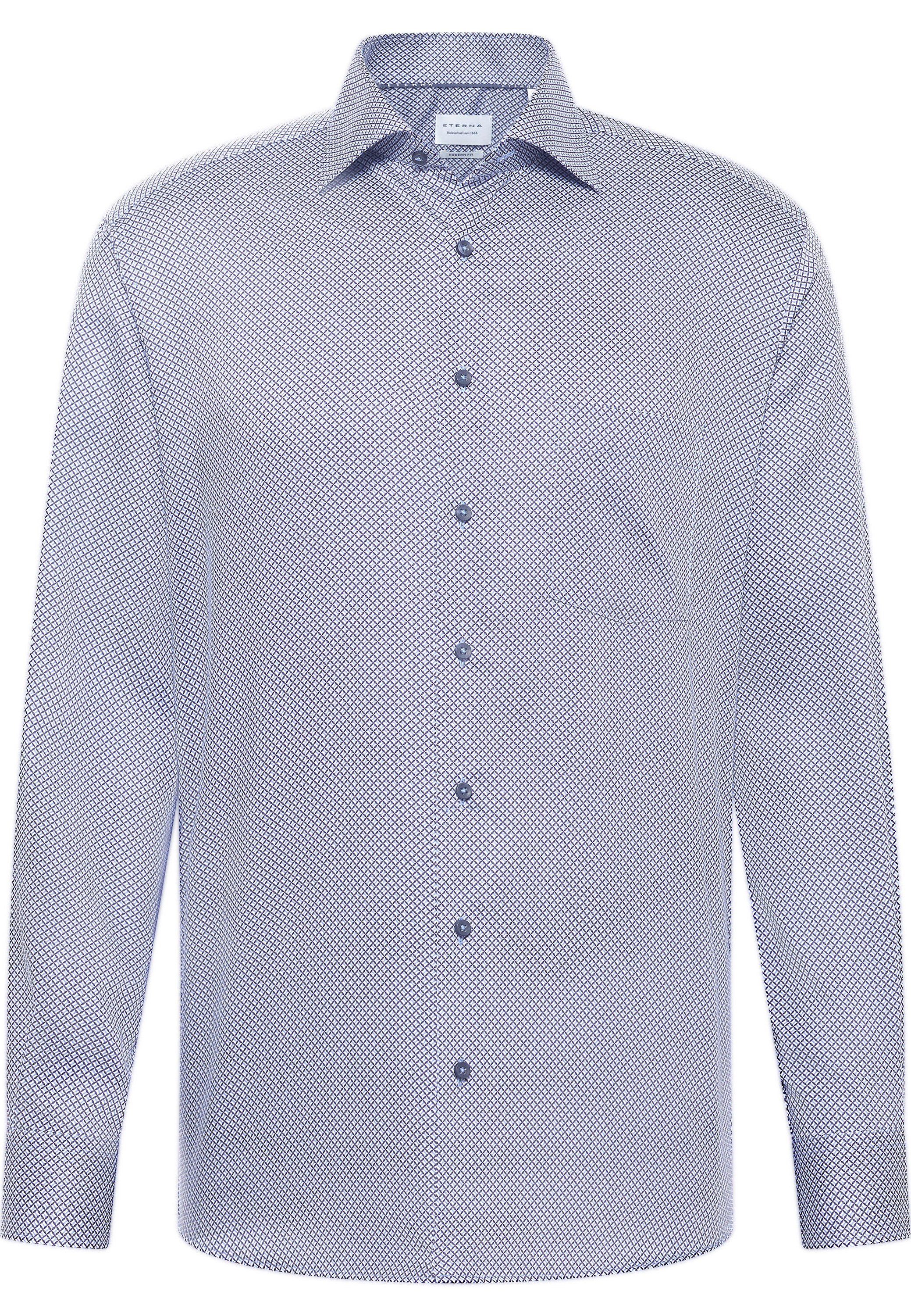 Eterna Overhemd met lange mouwen MODERN FIT NON IRON (strijkvrij)