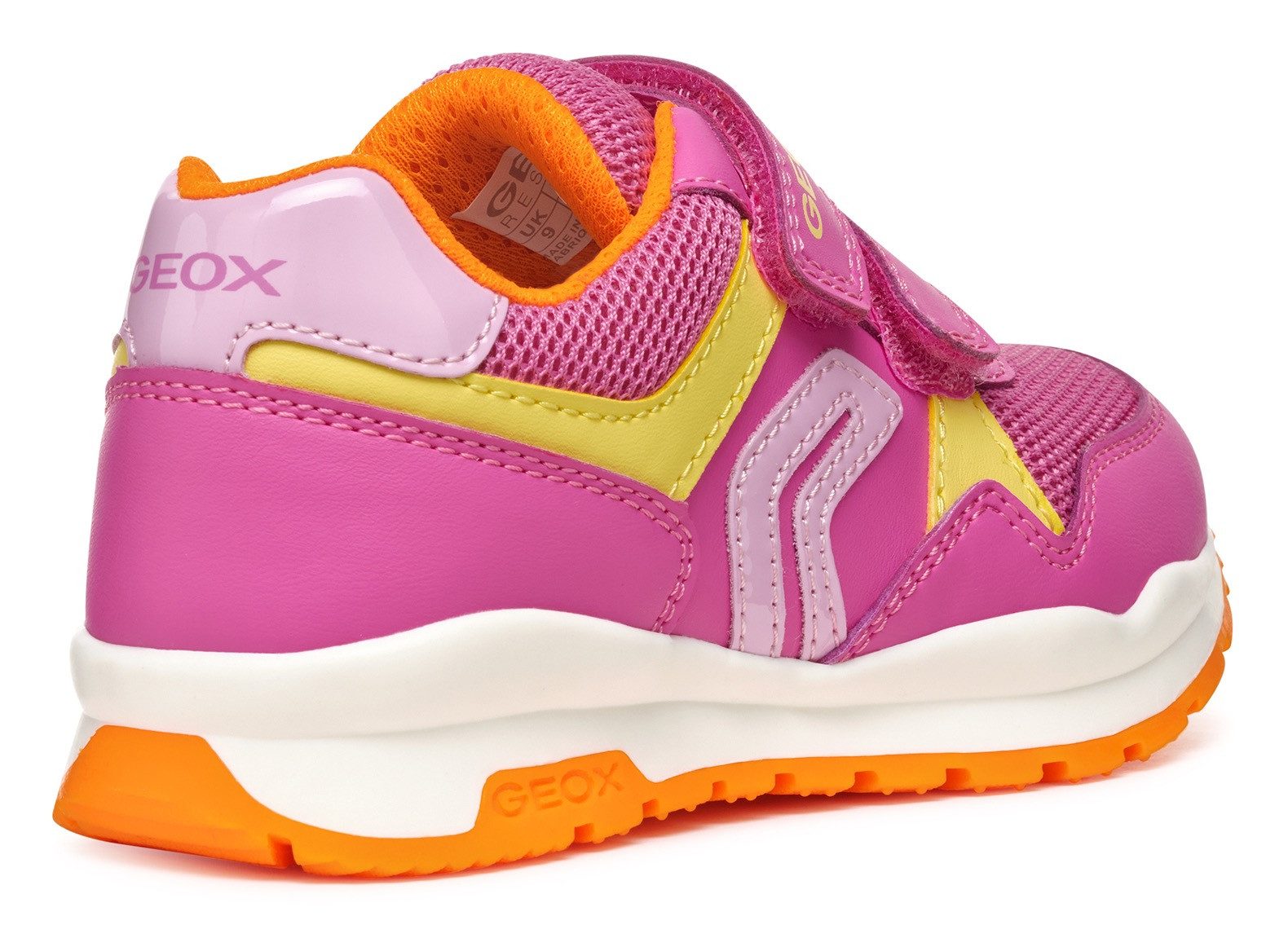 Geox Sneakers J PAVEL GIRL , vrijetijdsschoen, klittenbandschoen in kleurrijke combinatie