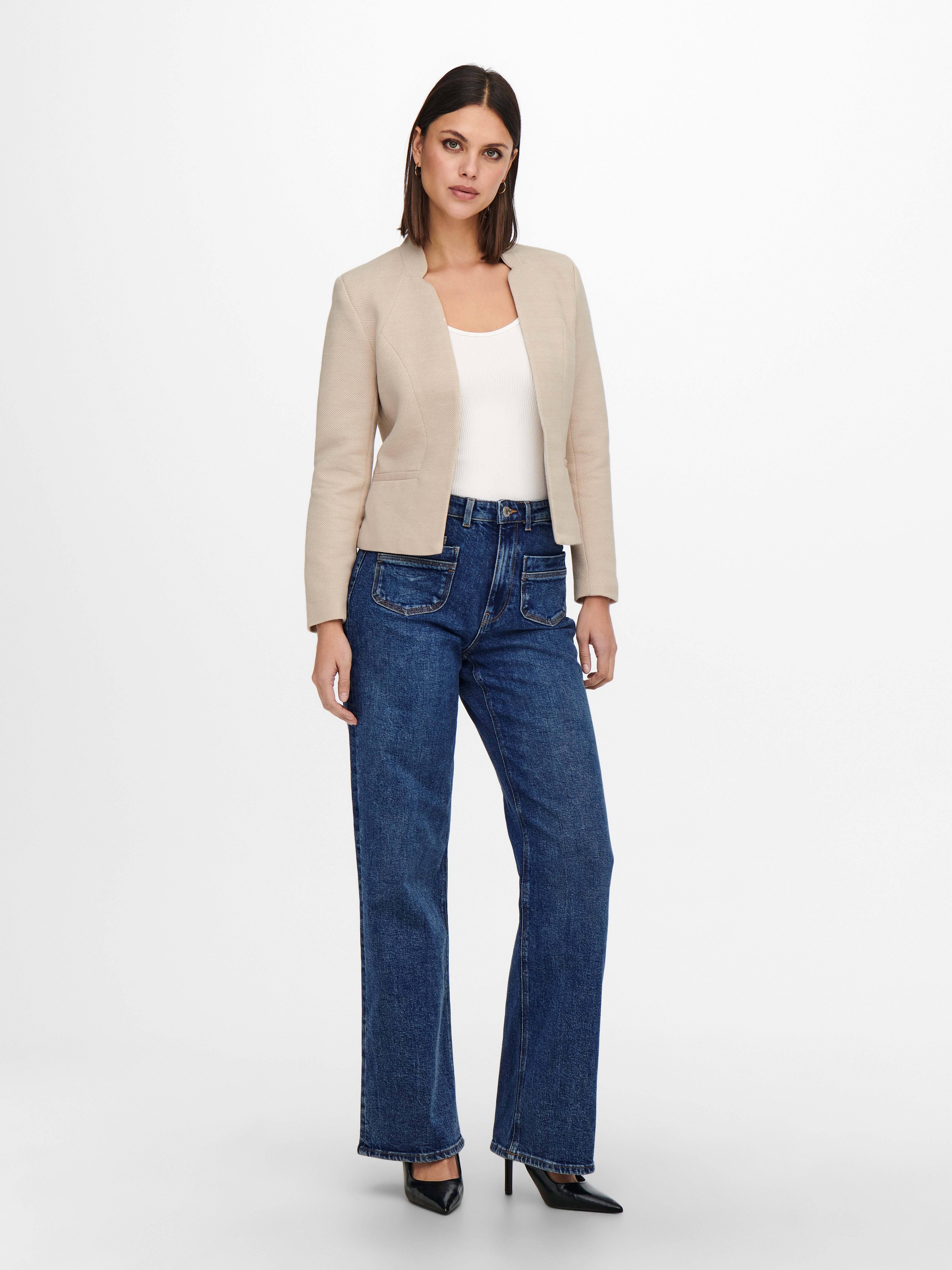 Only Korte blazer ONLADDY-LINEA L/S SHORT BLAZER CC TLR