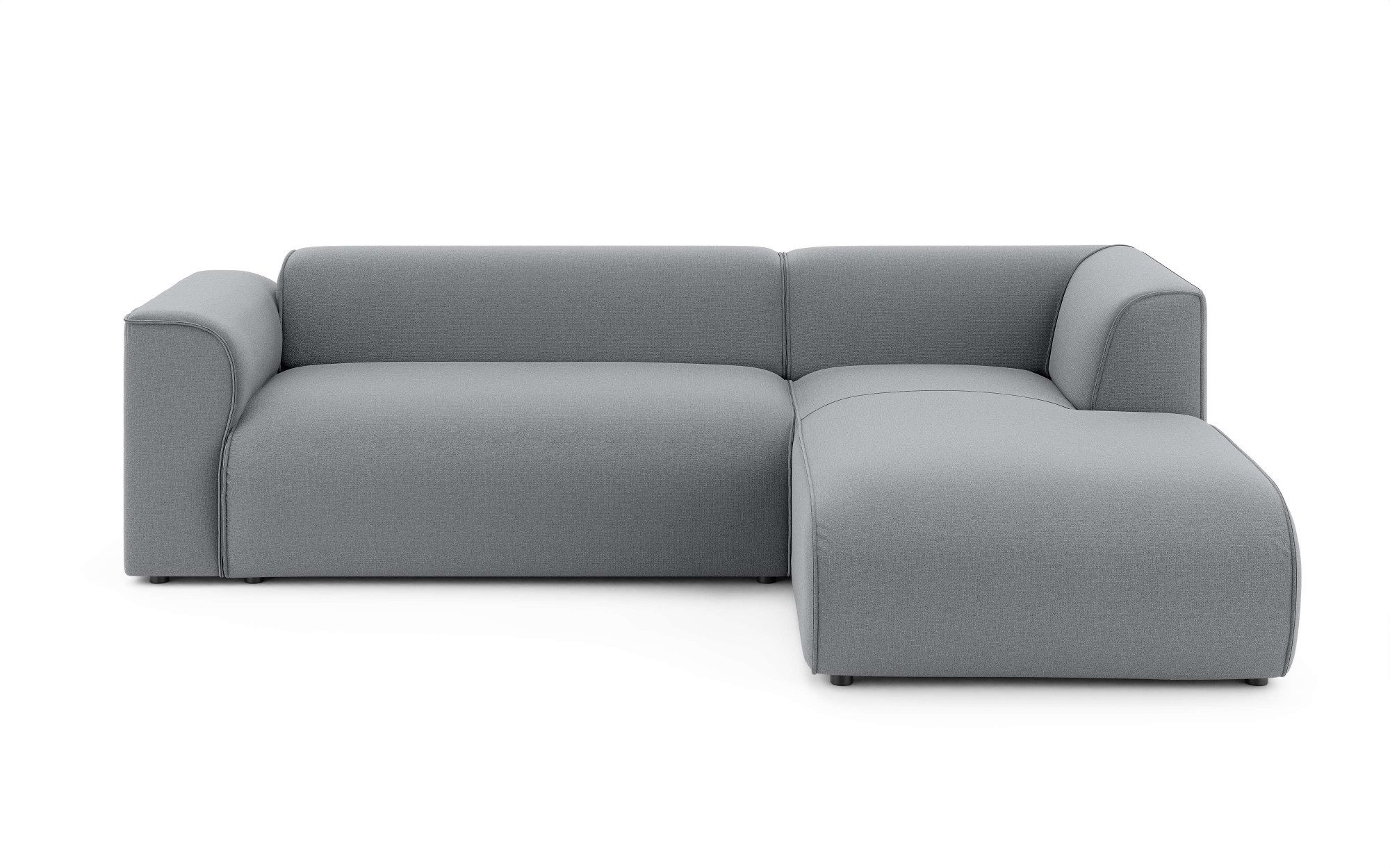 INOSIGN Hoekbank MERID L-vorm (257 cm), tijdloos & stijlvol ontwerp Uitgebreid gepolsterd, in cord, chenille en structuur