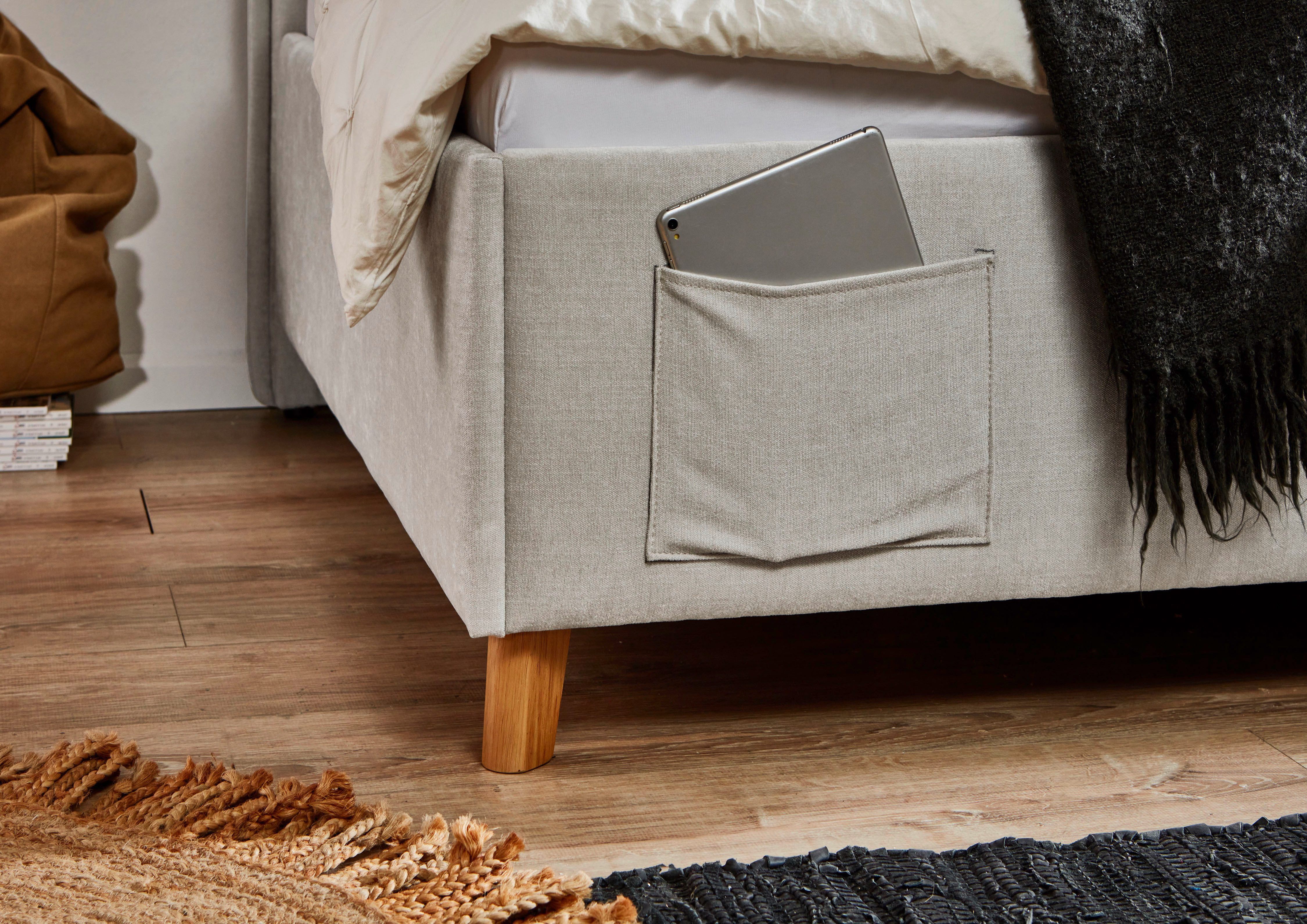 meise.möbel Kinderledikant FUN II Bekleed bed naar keuze met bedkist, tienerbed inclusief USB-aansluiting