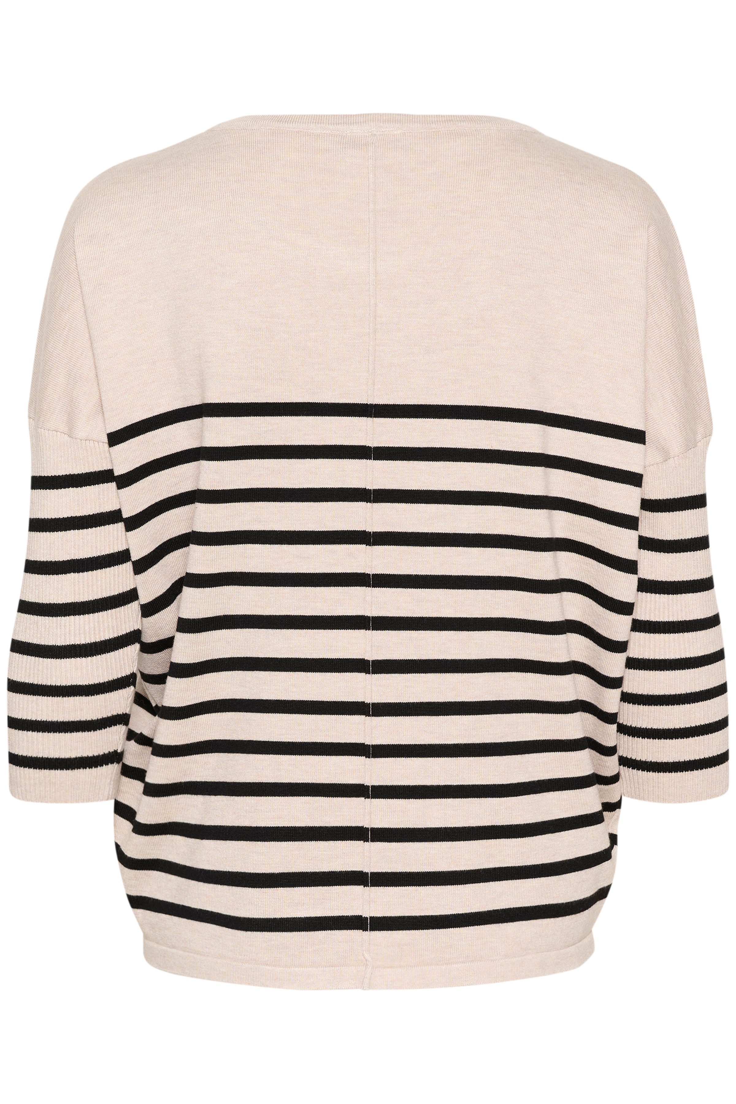 Saint Tropez Gebreide trui MilaSZ R-neck Stripe