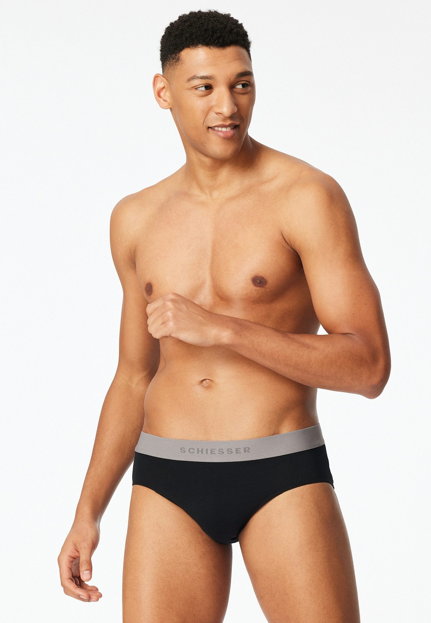 Schiesser Rio-slip 95/5 Multipacks zonder ingreep, logoband (Set van 5)