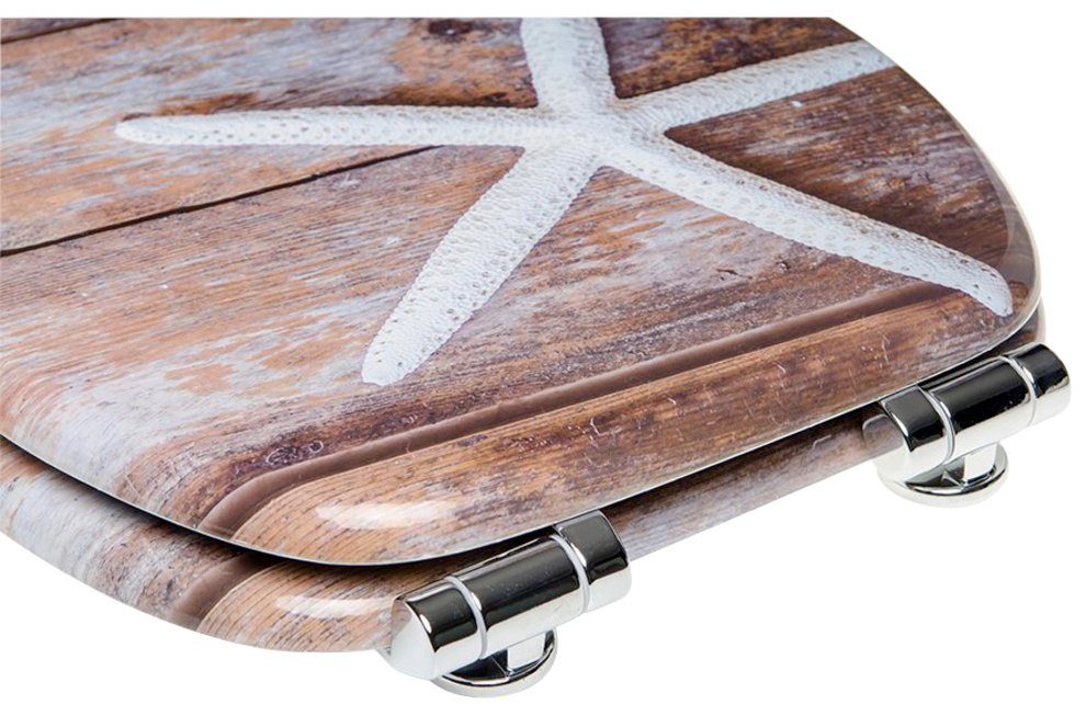 Sanilo Set badkameraccessoires Bahia bestaand uit toiletzitting, badmat en wastafelplug (complete set, 3-delig)