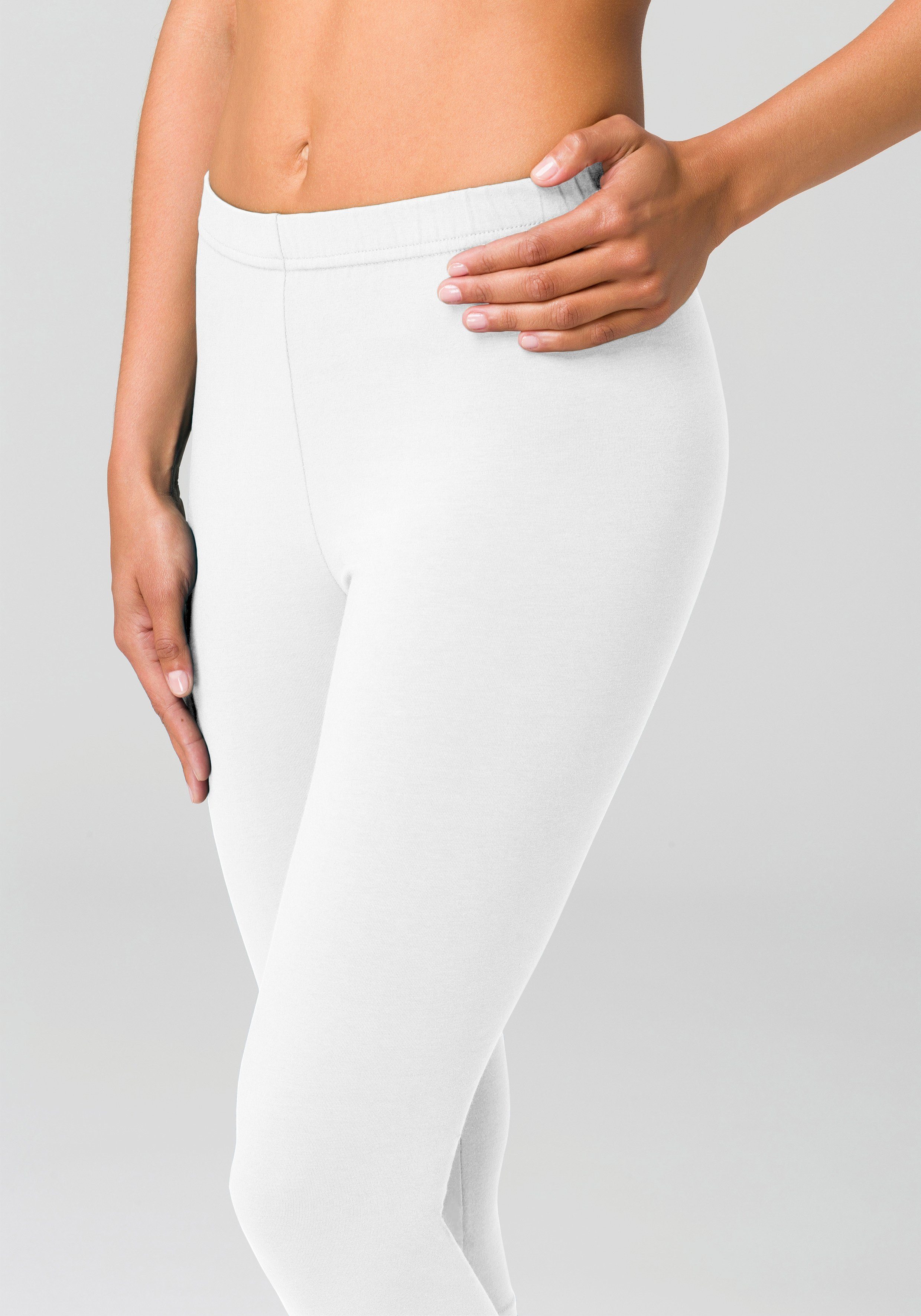 vivance active Caprilegging met rubberen tailleband, loungewear (Set van 2)