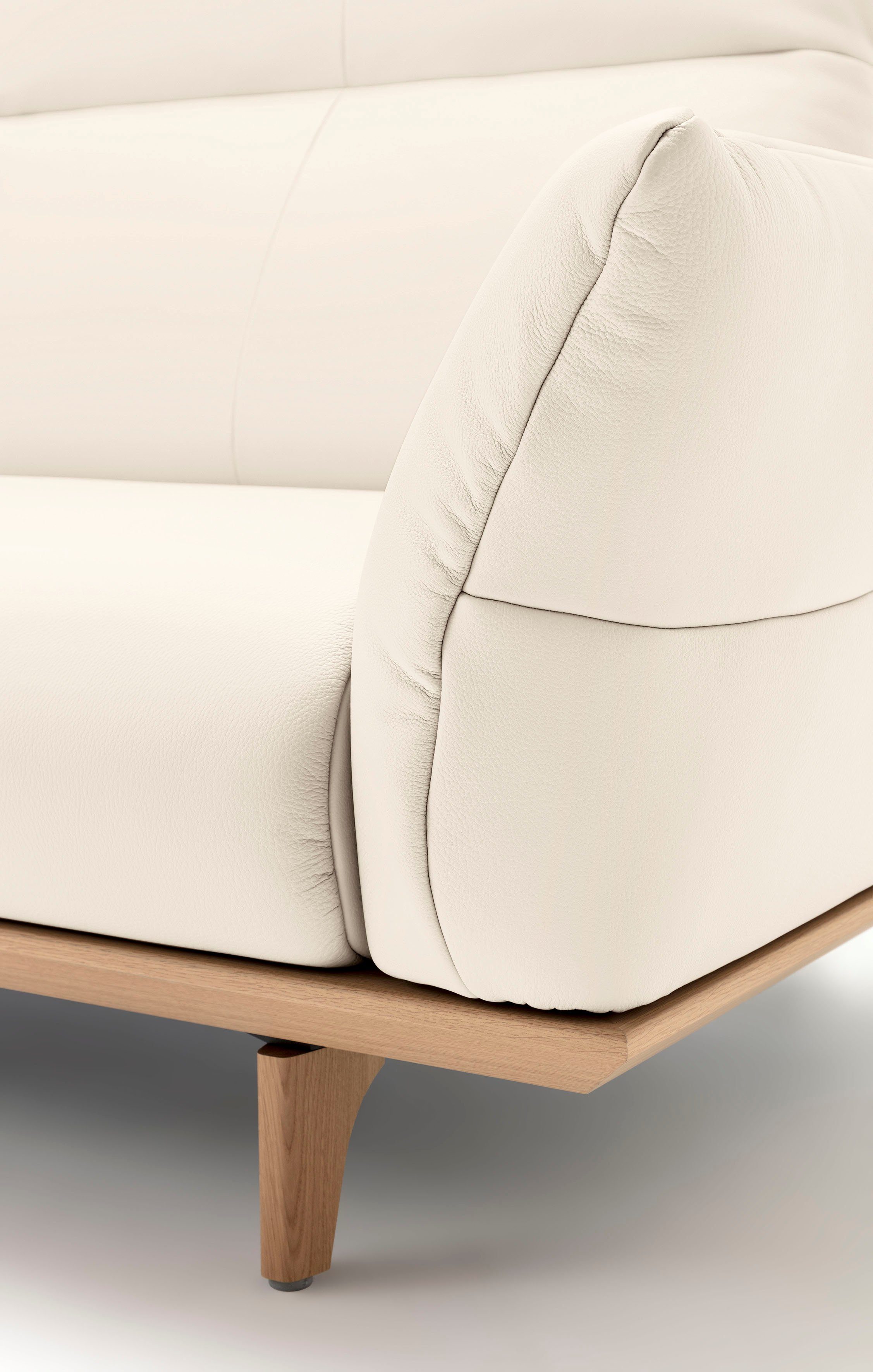 Creation BY ROLF BENZ 4-zitsbank Hs.460 Onderstel in eiken, poten in natuurlijk eiken, breedte 248 cm