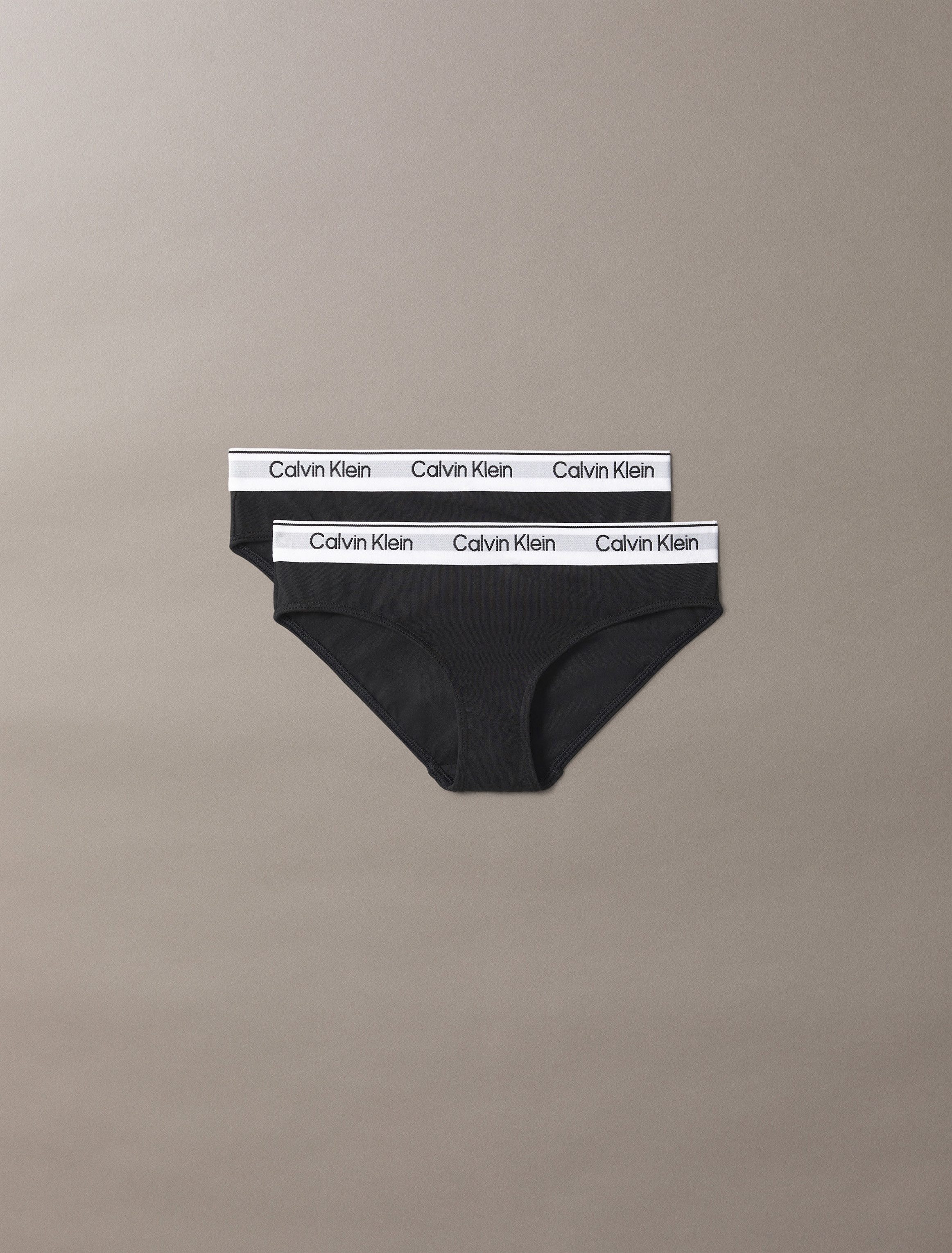 Calvin Klein Brazilian slip 2PK BIKINI met logoband (2 stuks, Set van 2)