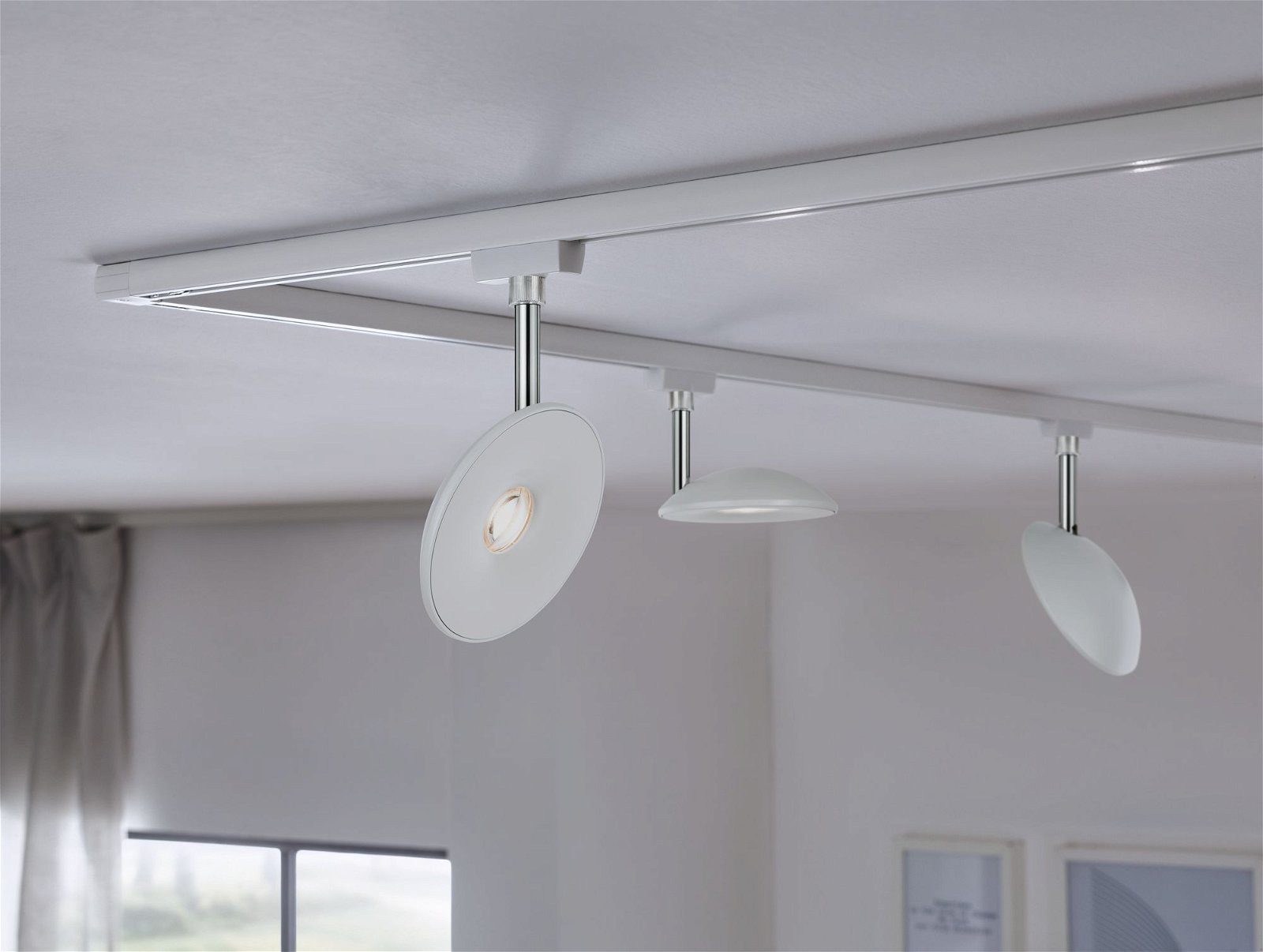 Paulmann Railsysteem-lampen URail rail spot Sphere 493lm 7W 2700K 230V Chroom mat, Chroom (1-delig)