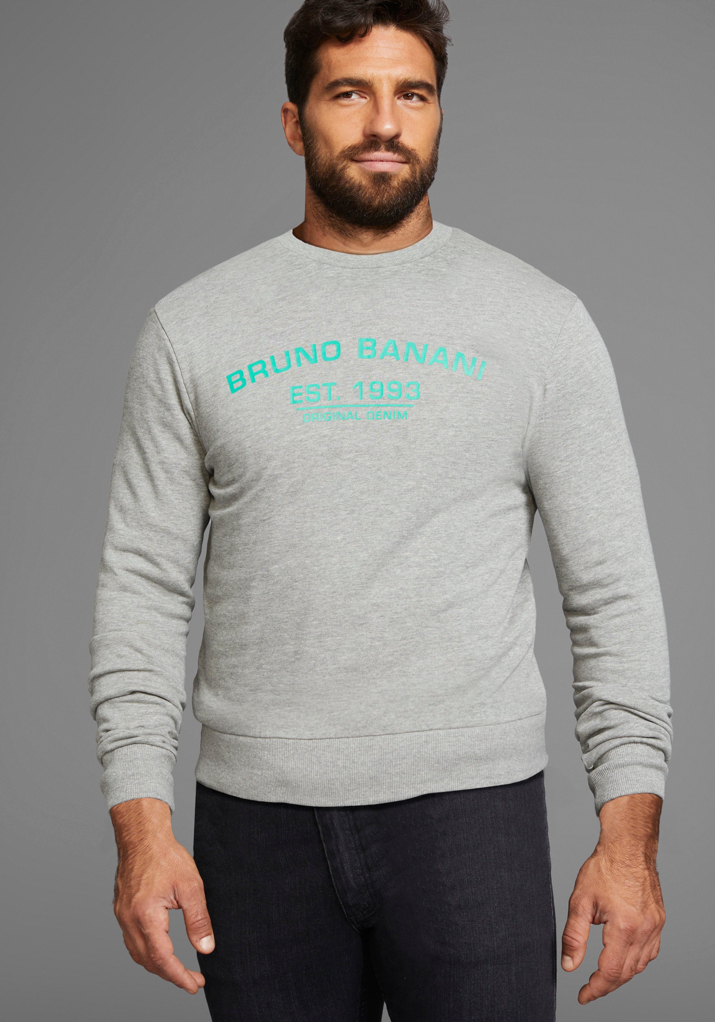 Bruno Banani Sweatshirt met logoprint - nieuwe collectie