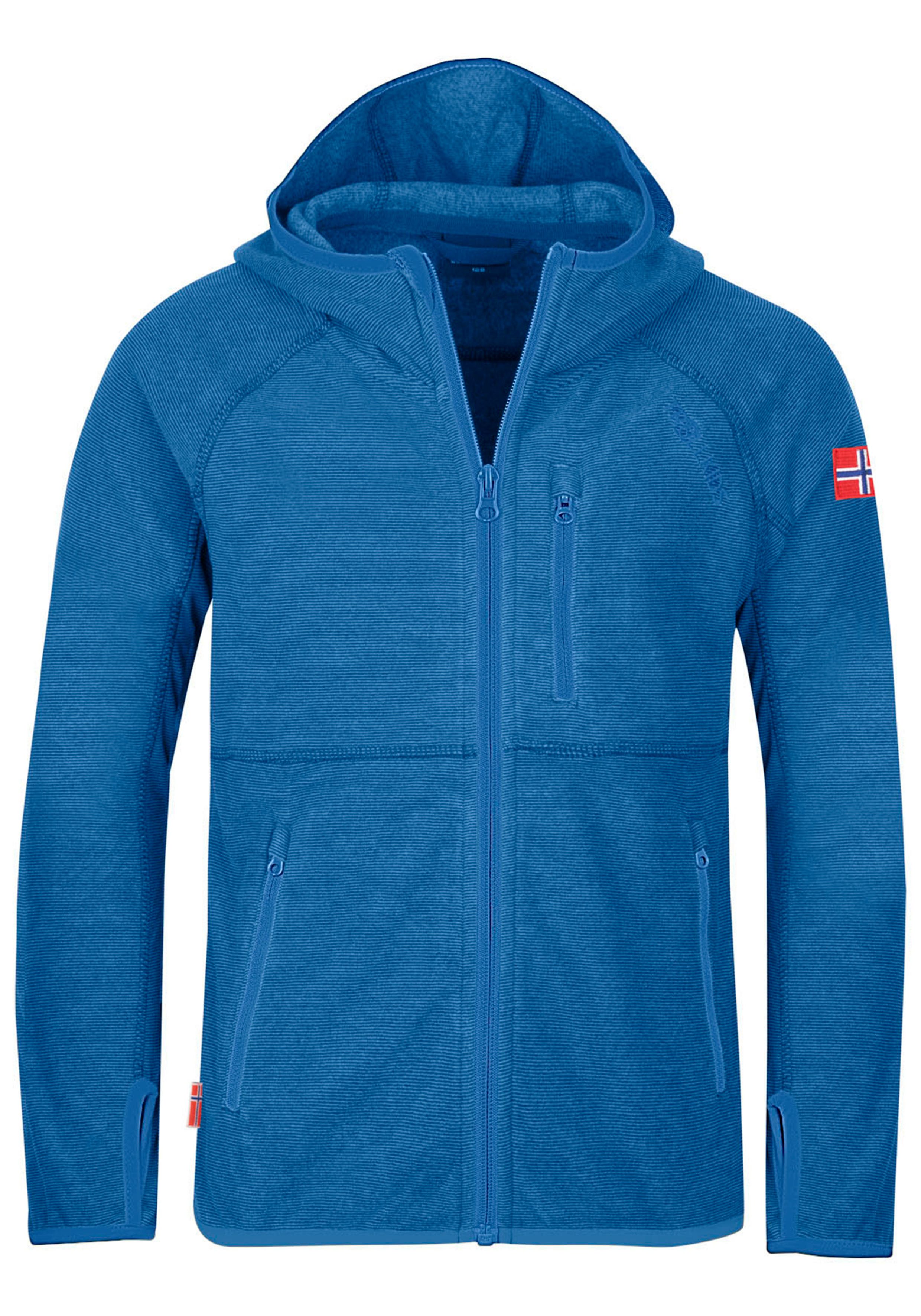 TROLLKIDS Fleecejack KIDS SANDEFJORD JACKET kinderen outdoorjassen maat 152 blauw
