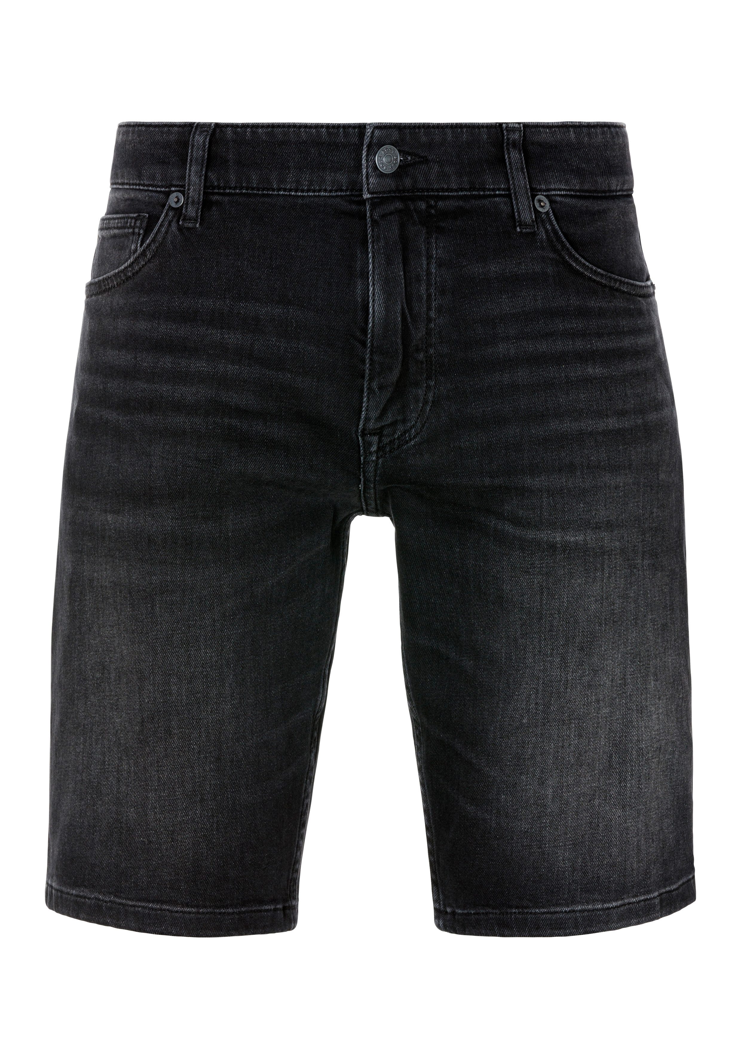 Boss Orange Short Delaware met muntzakje en lederbadge