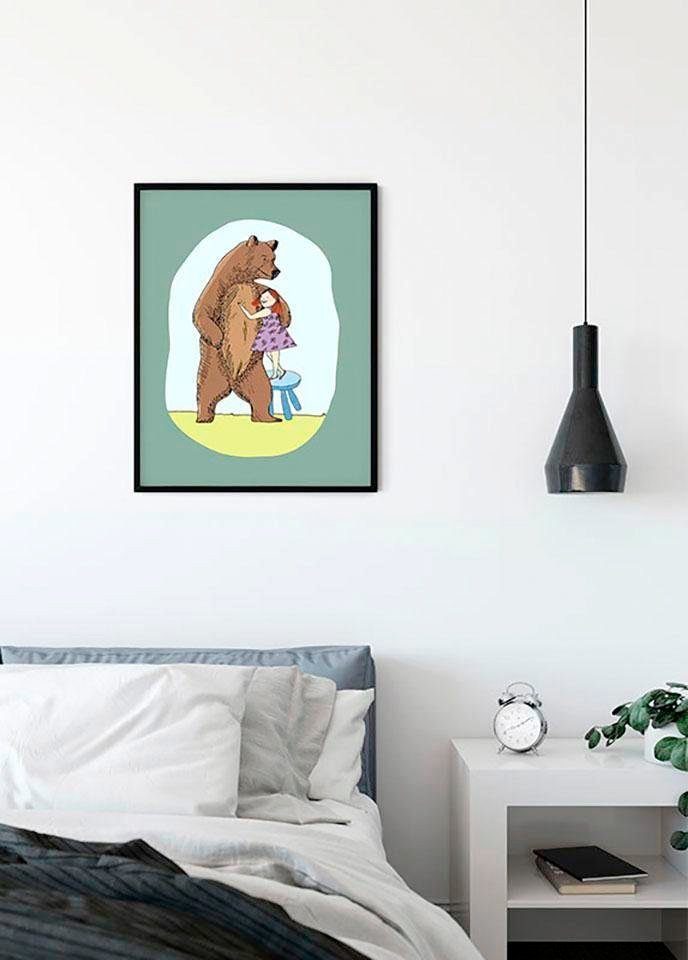 Komar Wanddecoratie Lili and Bear Wanddecoratie - zonder lijst (1 stuk)
