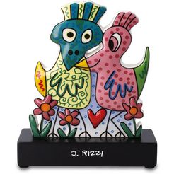 goebel verzamelfiguur figuur james rizzi - "love birds" (1 stuk) paars