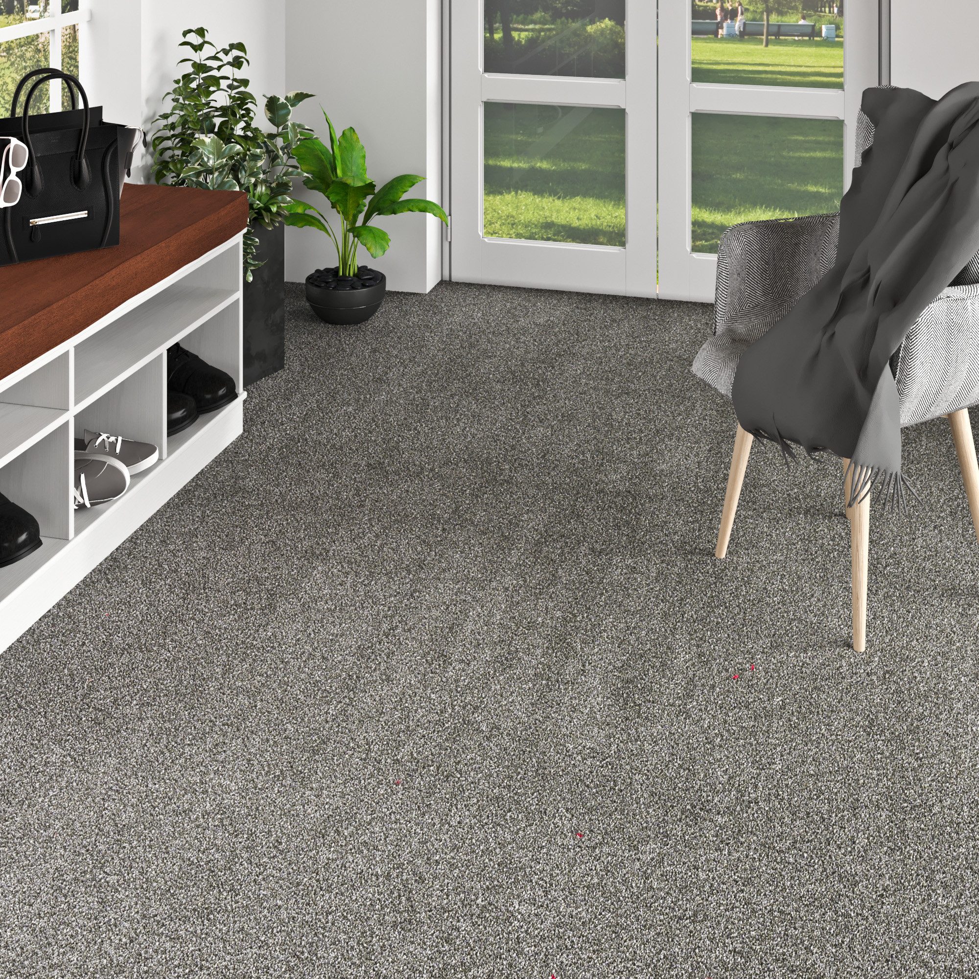 my home Tapijt Zephyra, sling, Made in Netherlands Effen kleuren, breedte 400 cm, lussen, slijtvast