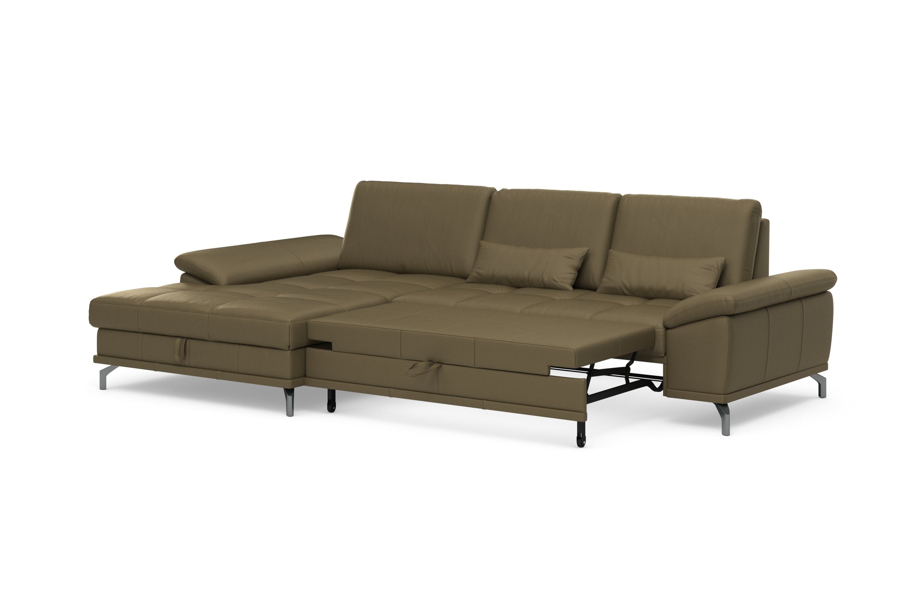 Places of Style Hoekbank Costello L-vorm, met zitdiepteverstelling, armleuningverstelling en