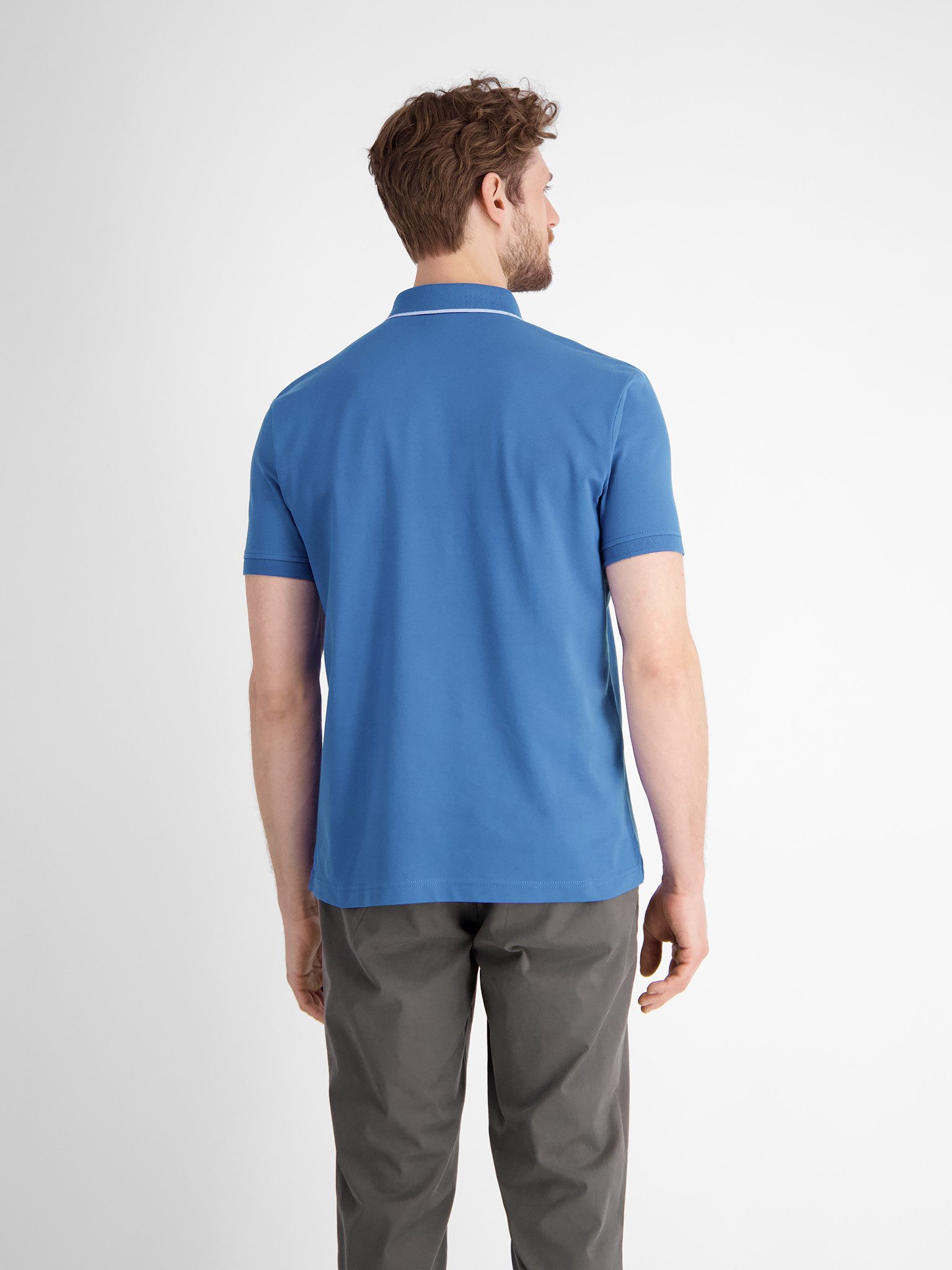Lerros Poloshirt met geborduurd logo