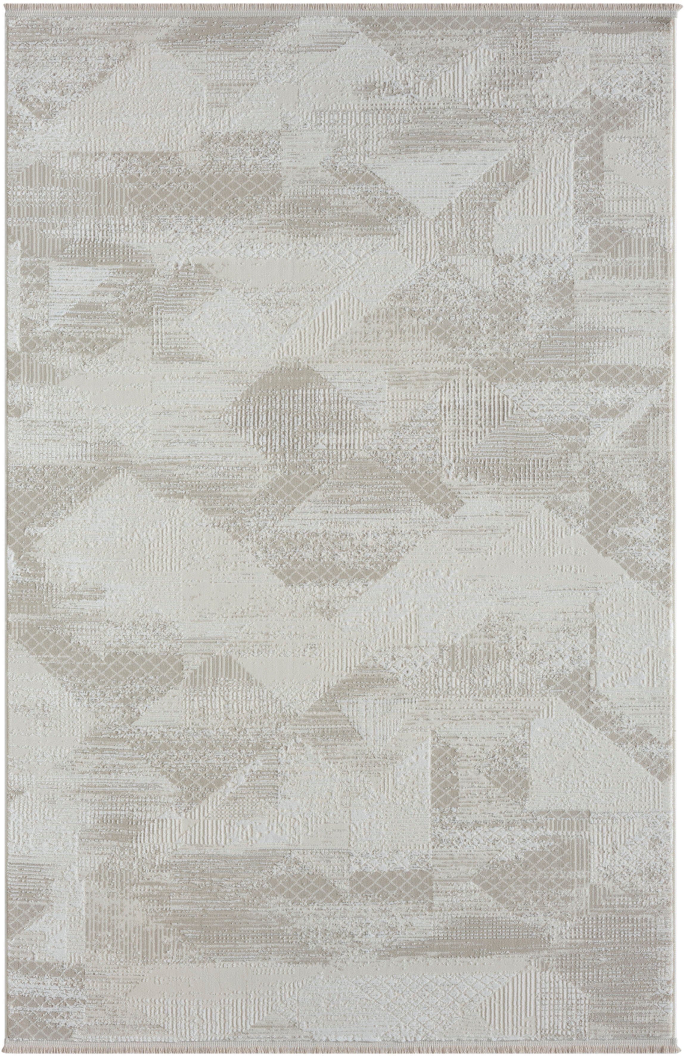 Myflair Möbel & Accessoires Vloerkleed Mijn Leven, MAGAZIJNOPRUIMING! Kortpolig, retro-stijl, bijzonder zacht door microvezel, met franjes