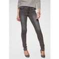 arizona skinny fit jeans bezet met siersteentjes normale taillehoogte - nieuwe collectie grijs