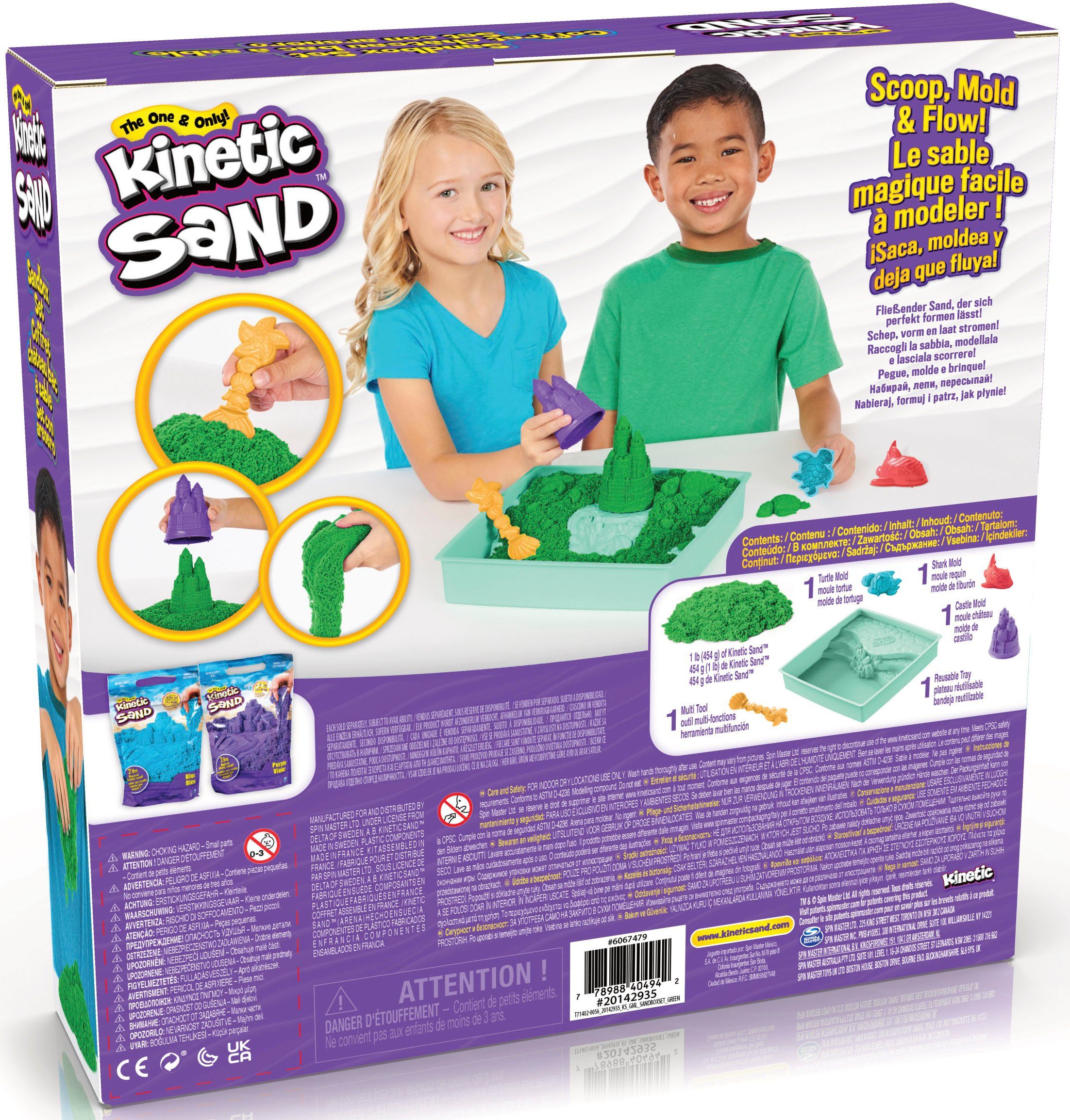 Spin Master Knutselset Kinetic Sand - Box 454 g - Groen