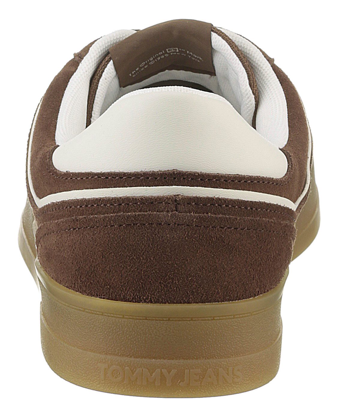TOMMY JEANS Plateausneakers THE GREENWICH SUEDE , vrijetijdsschoen, halfschoen, veterschoen met gepolsterde schacht