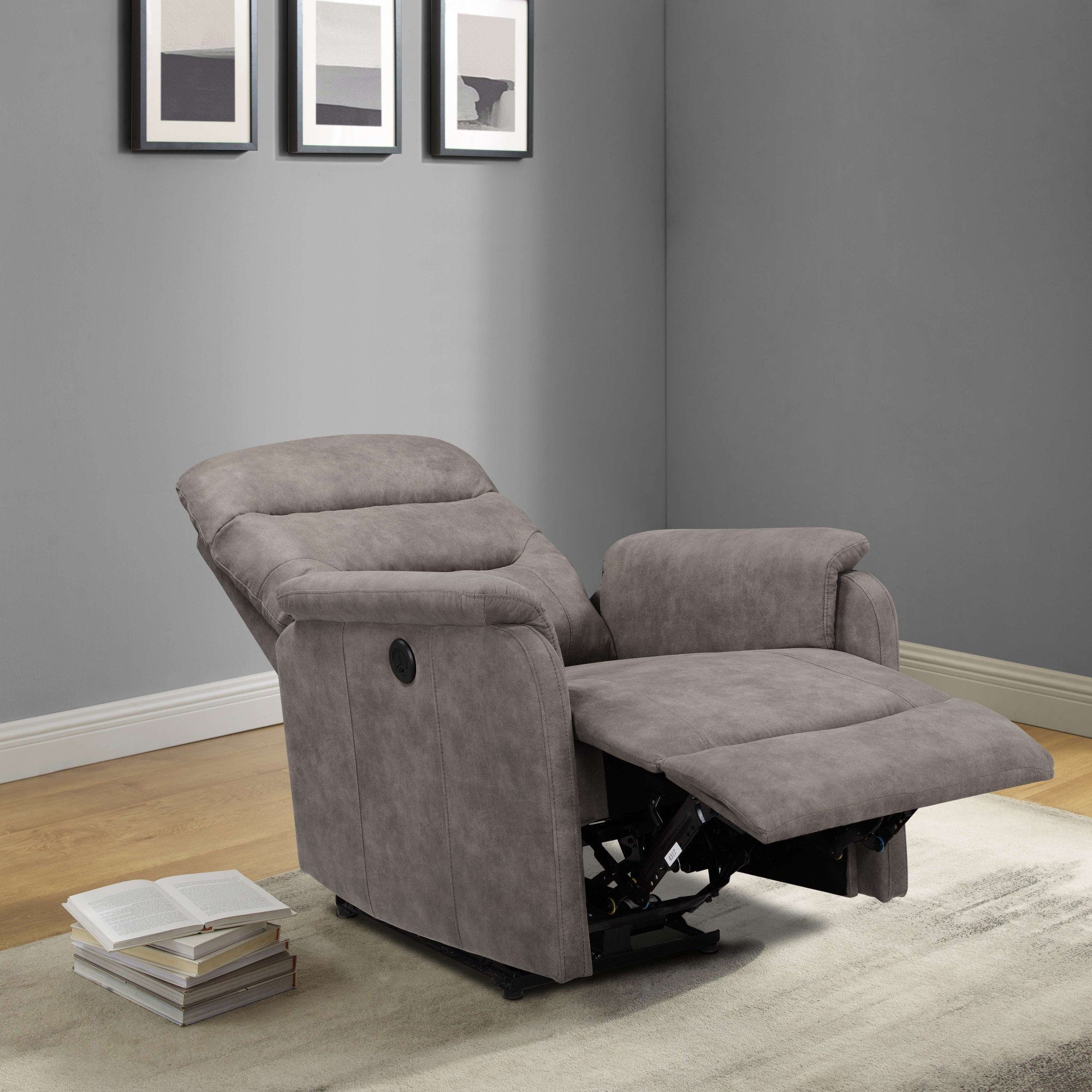 Home affaire Relaxfauteuil Coullon, tv-stoel met slaapfunctie