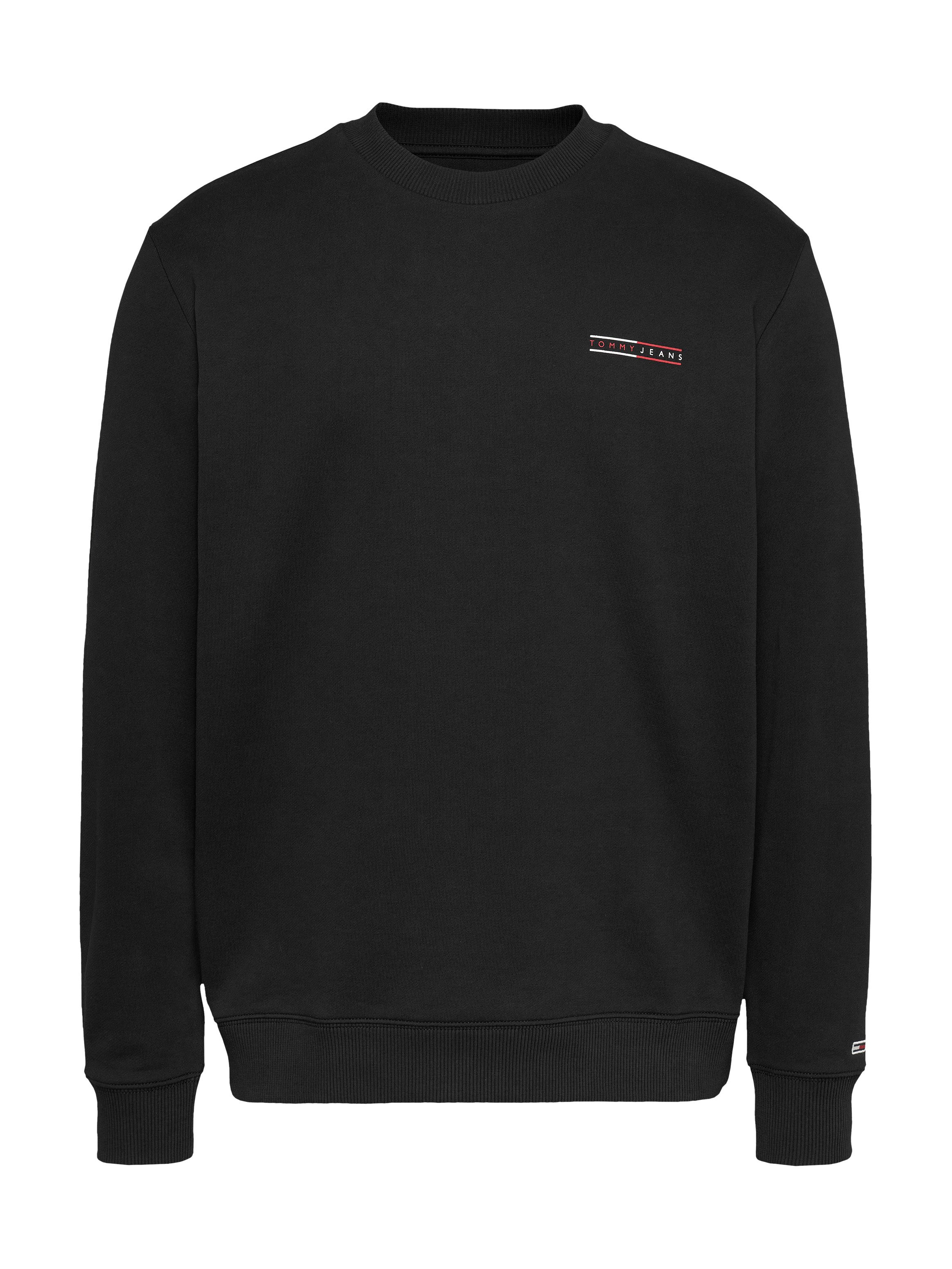 TOMMY JEANS Sweatshirt TJM REG ENTRY GRAPHIC CREW EXT licht overlappende schouders kleine print op de borst