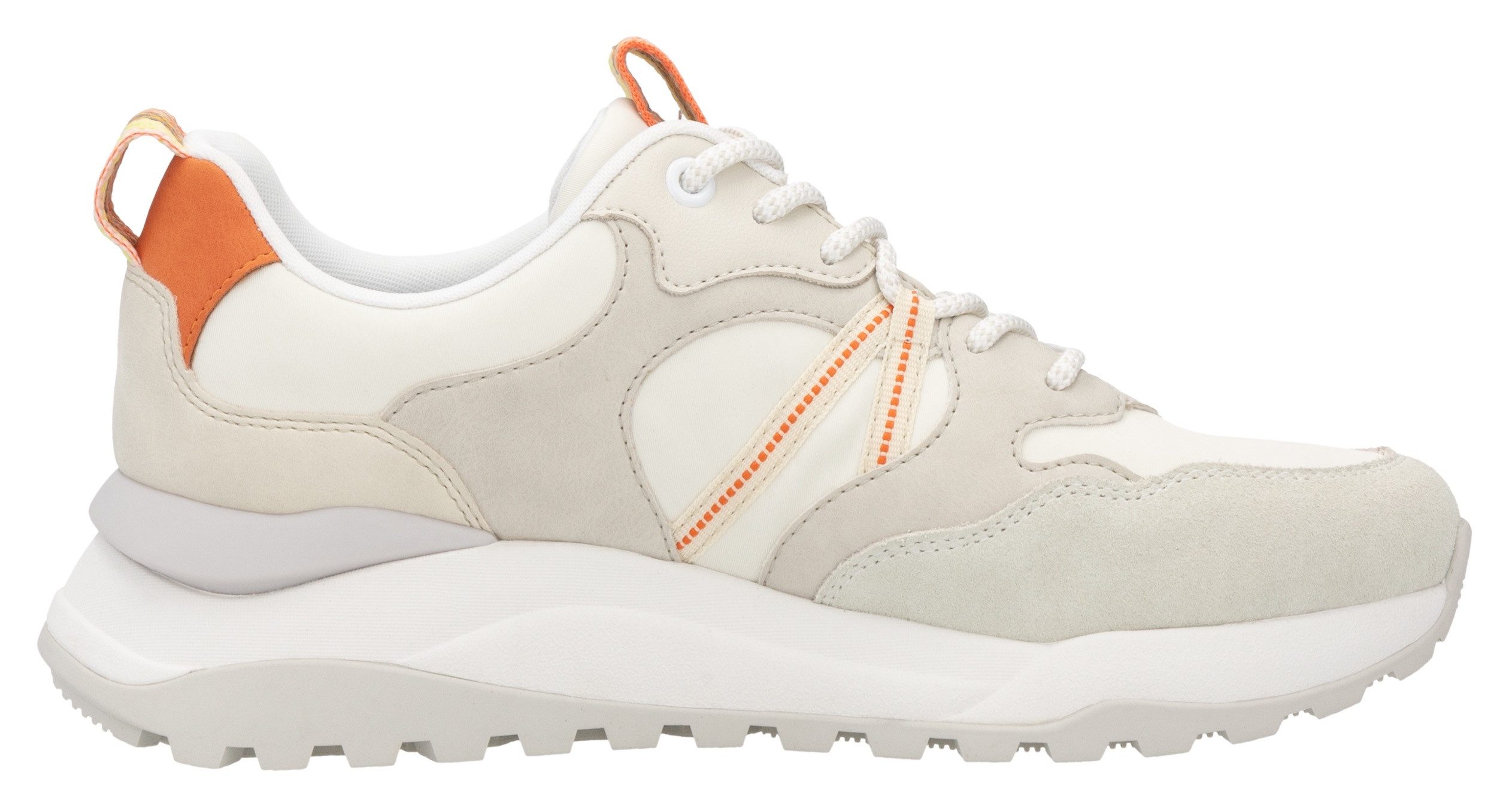 RIEKER Sport Sneakers met sleehak Bel Air vrijetijdsschoen, lage schoen, veterschoen met uitneembaar voetbed