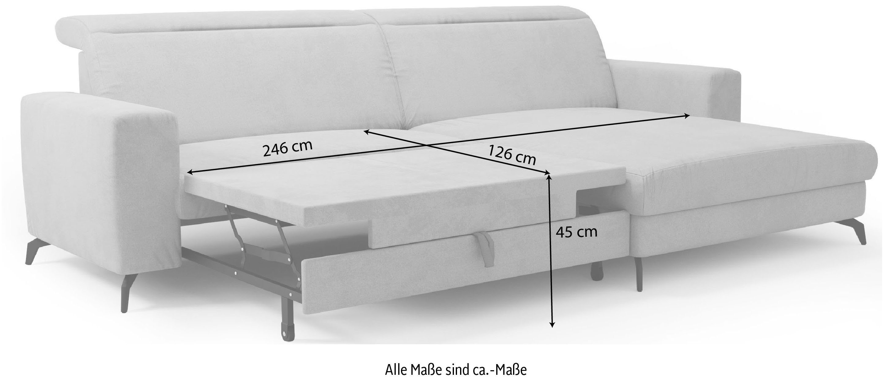 sit&more Hoekbank Bolero L-vorm